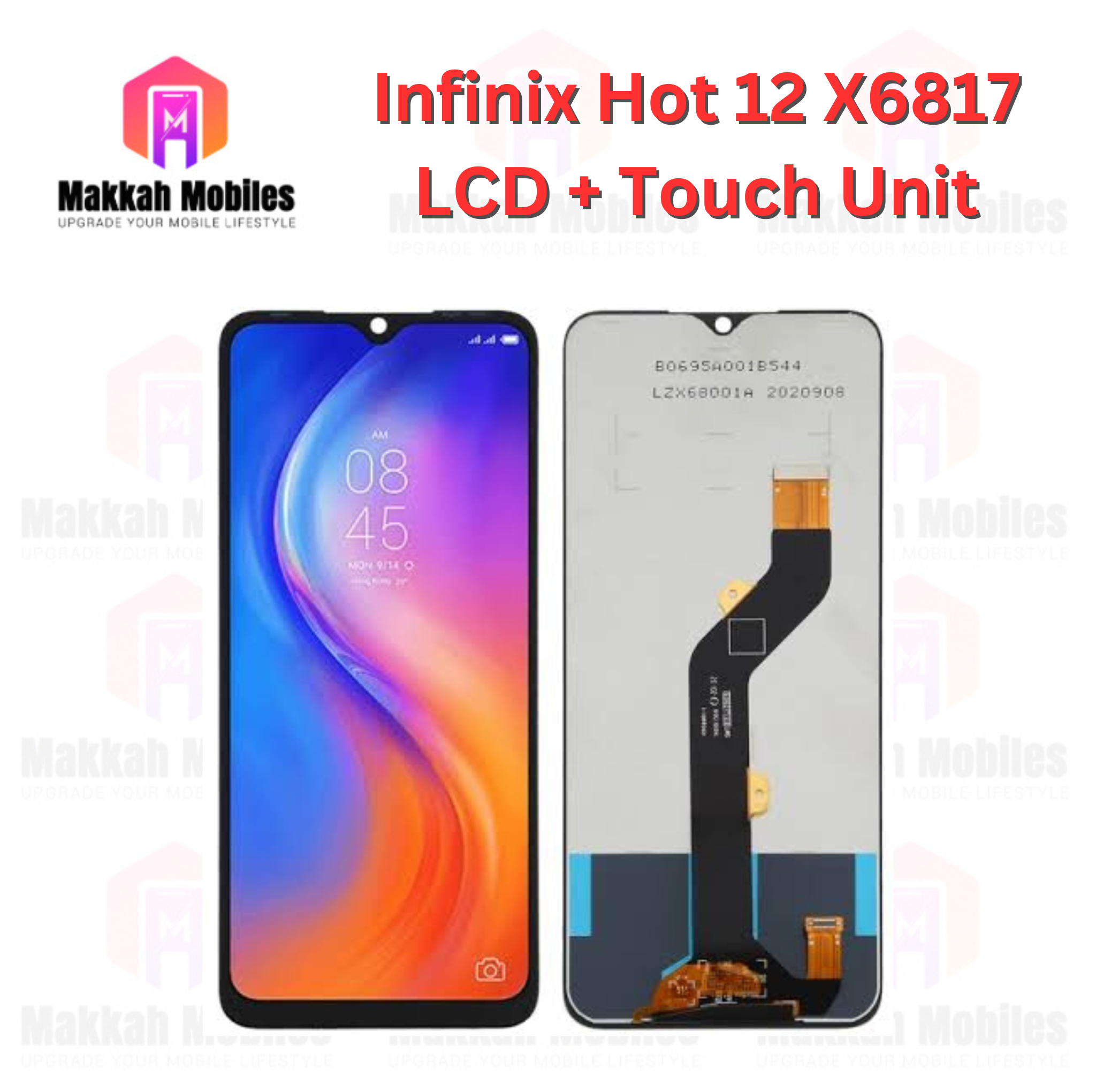 Infinix Hot 12 X6817 LCD + Touch Complete Panel unit