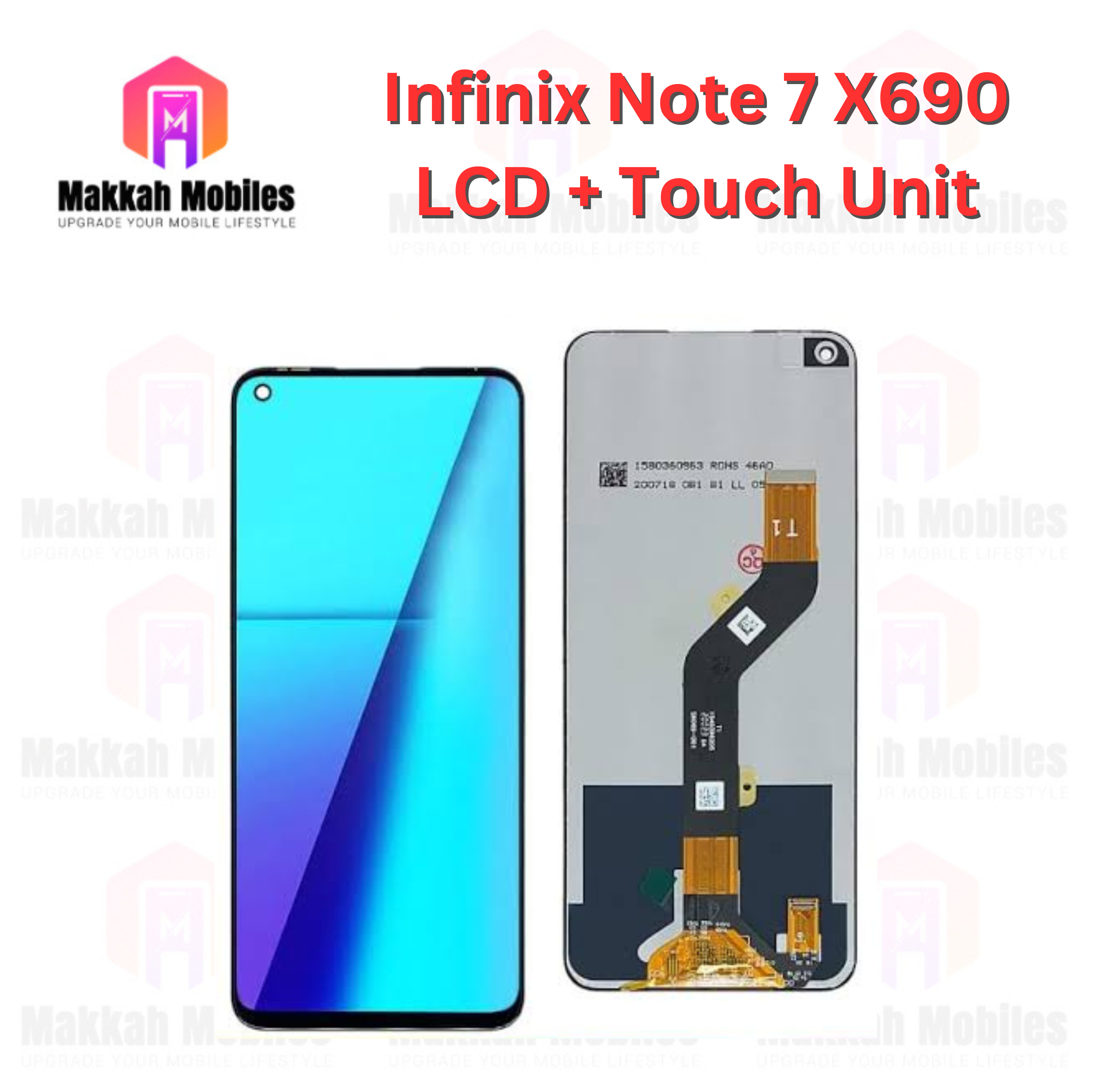 Infinix Note 7 X690 LCD + Touch Complete Panel Unit