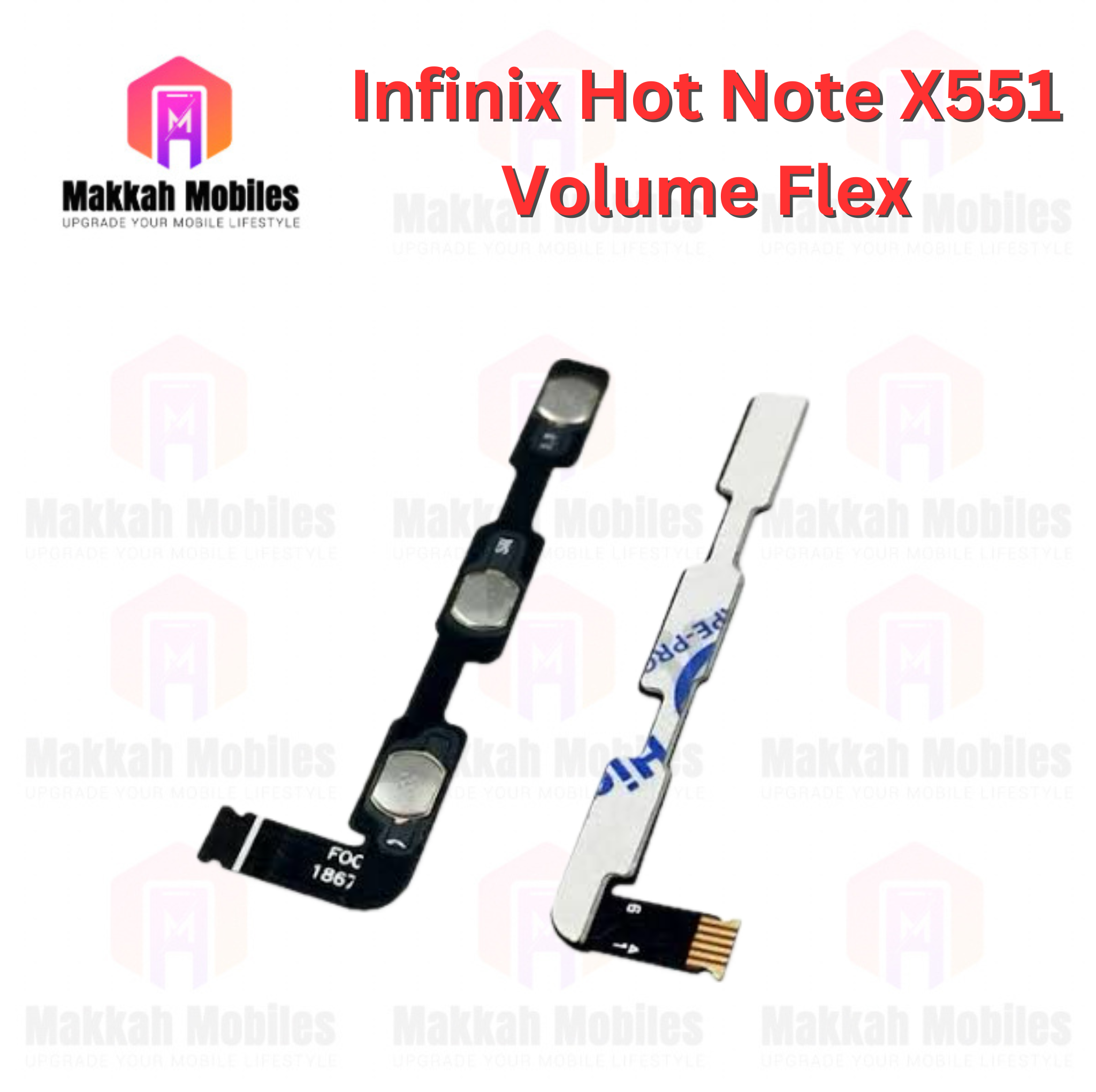 Infinix Hot Note X551 Power Button On Off Strip Volume Button Flex Replacement