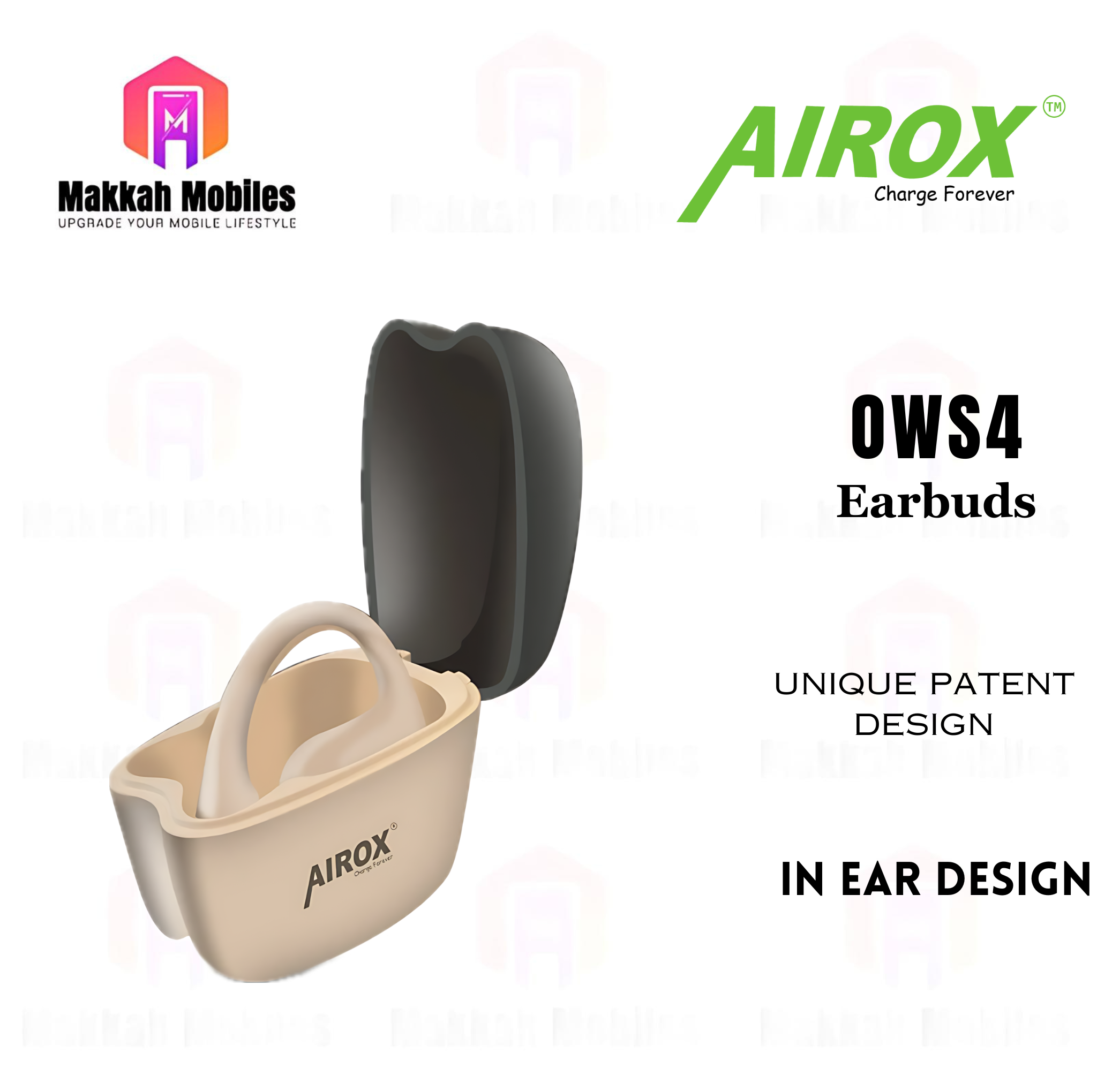 Airox OWS4 Unique Patent Bulit in Air Design Earbuds