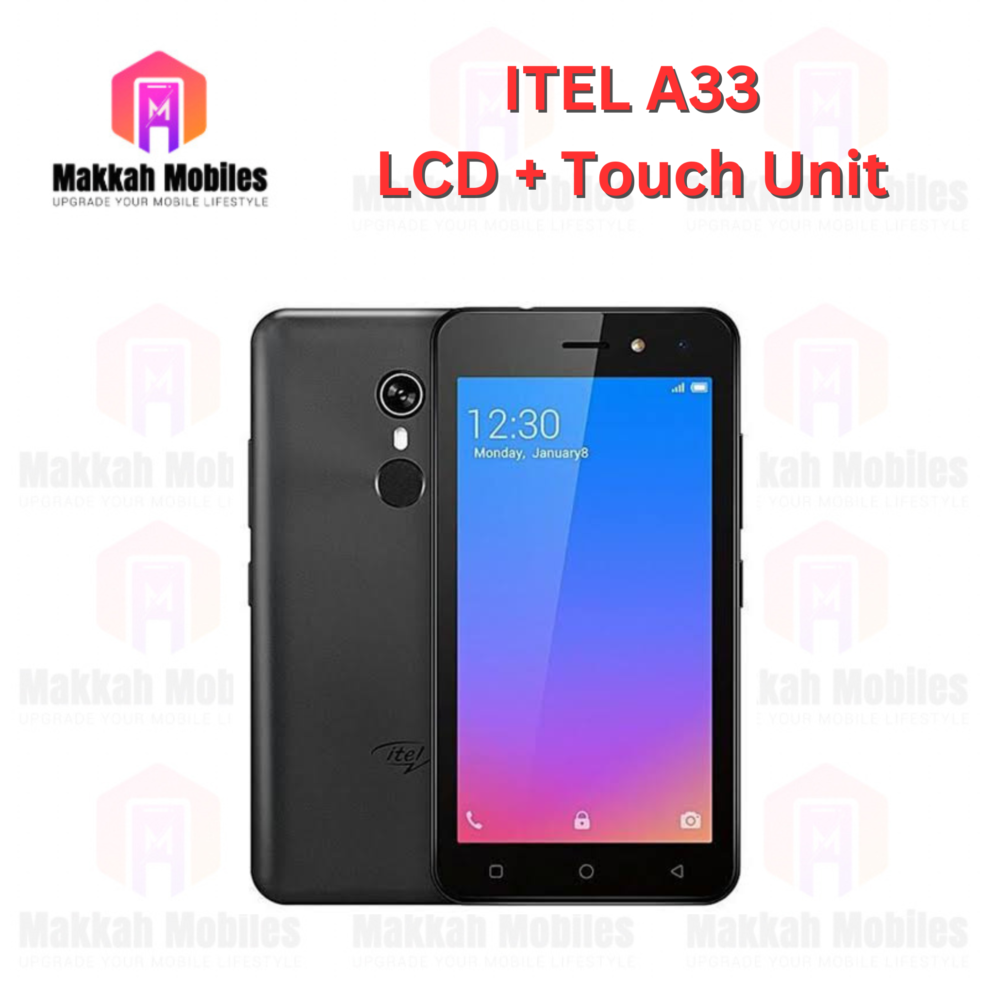 Itel A33 LCD + Touch Complete Panel Unit