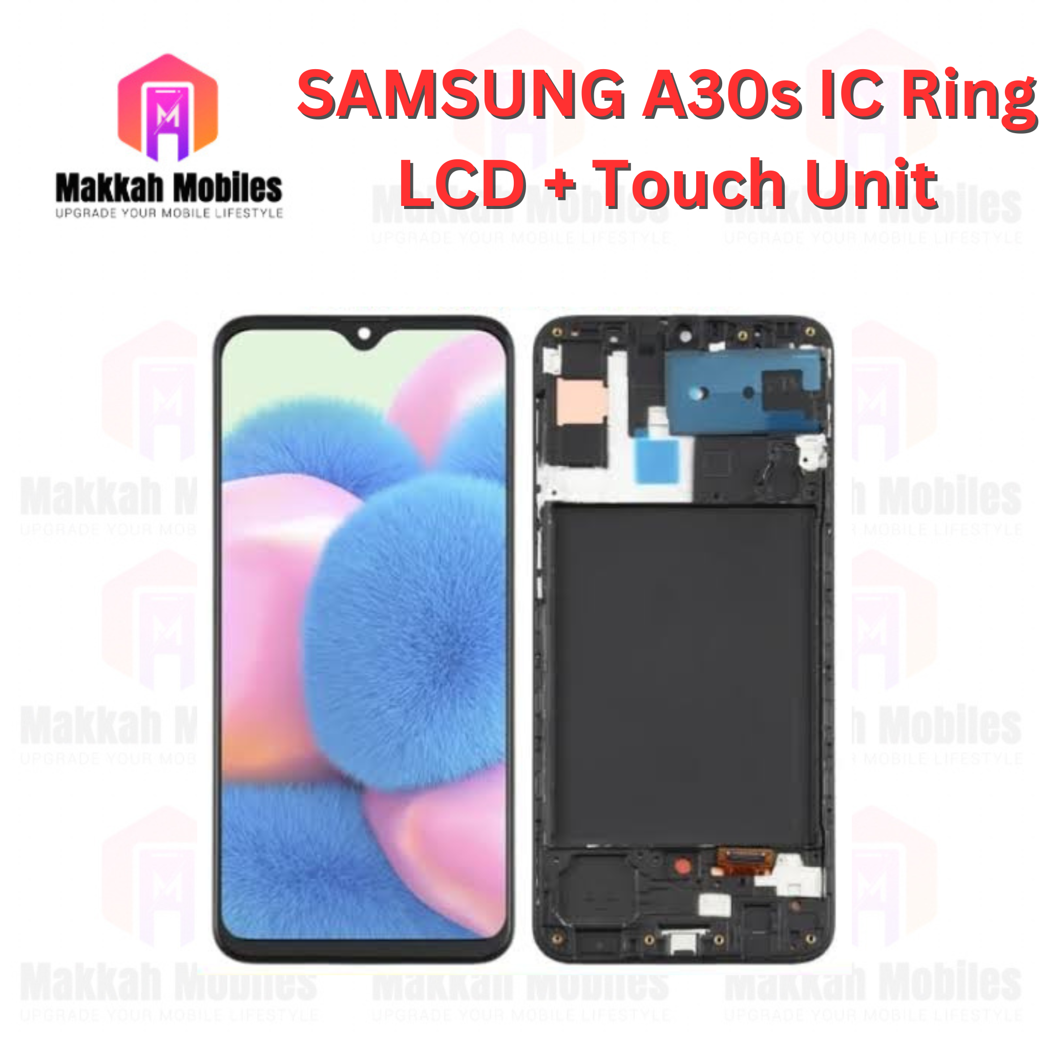 Samsung A30s IC Ring Genuine Quality LCD + Touch Complete Panel Unit