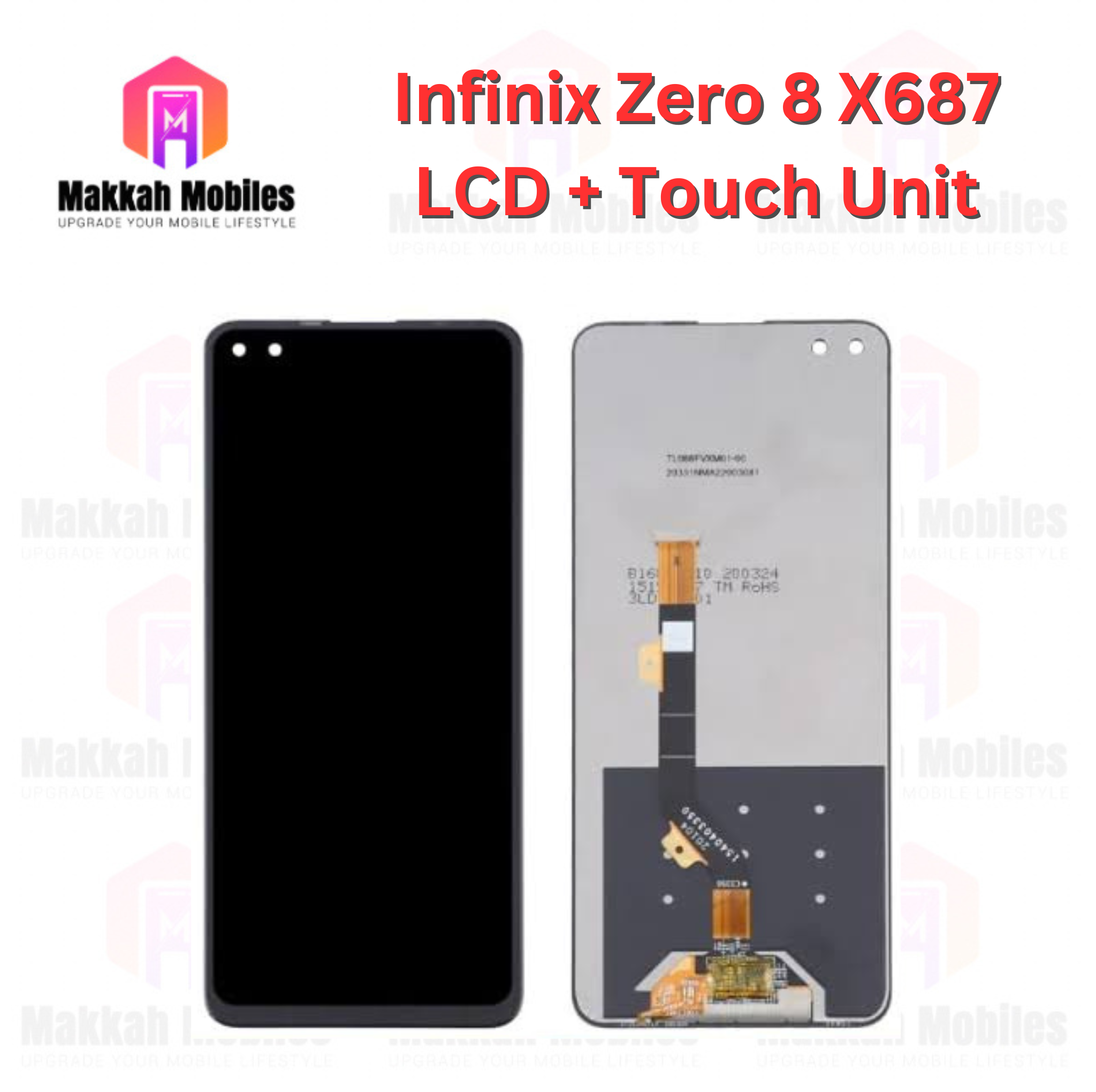 Infinix Zero 8 X687 LCD + Touch Complete Panel Unit