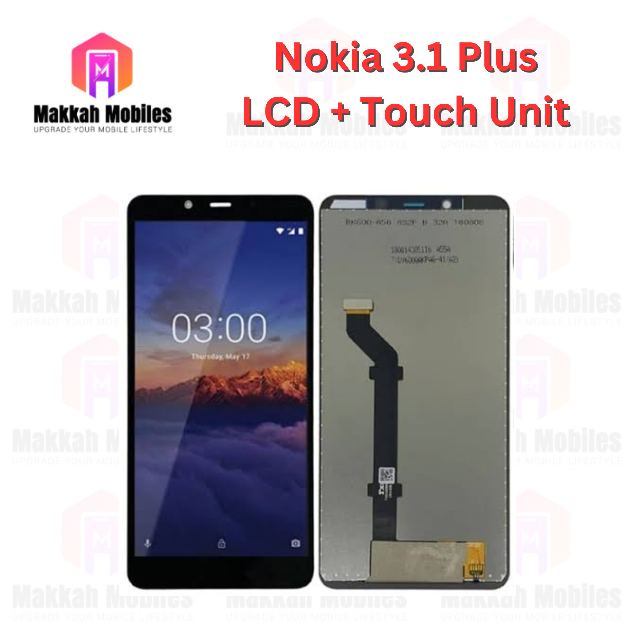 Nokia 3.1 Plus LCD + Touch Complete Panel Unit