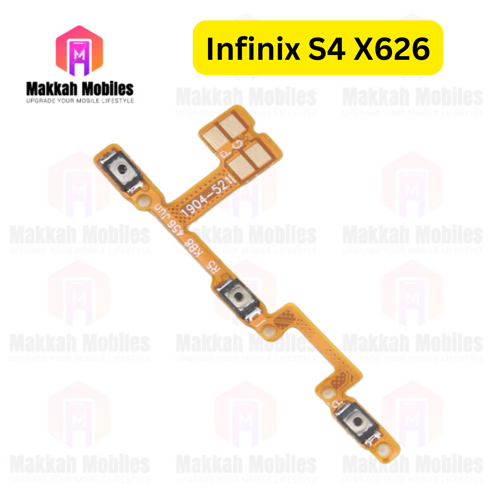 Infinix S4 X626 Power Button On Off Strip Volume Button Flex