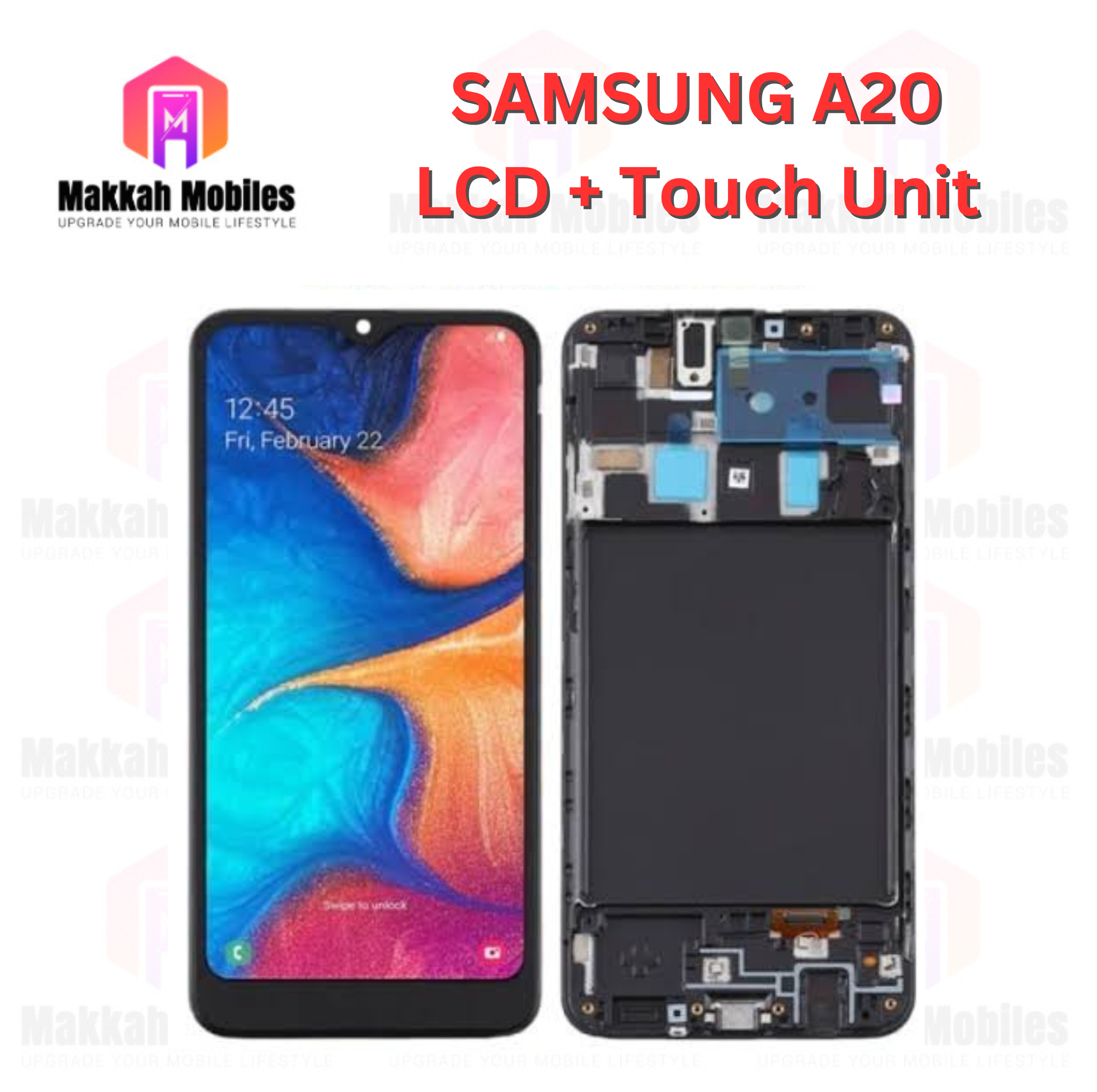 Samsung A20 Genuine Quality LCD + Touch Complete Panel Unit