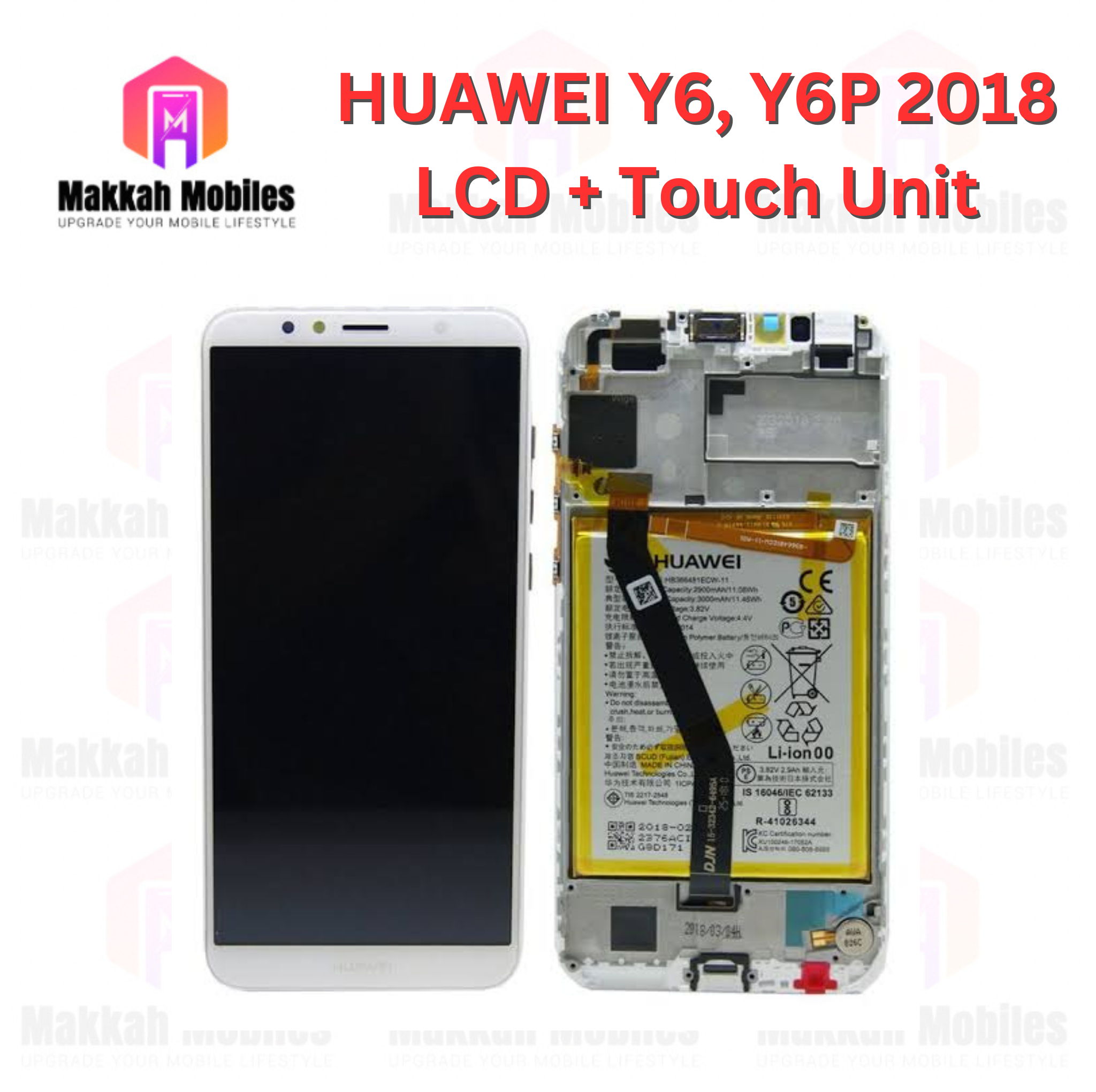 Huawei Y6, Y6 Prime 2018 LCD + Touch Complete Panel Unit