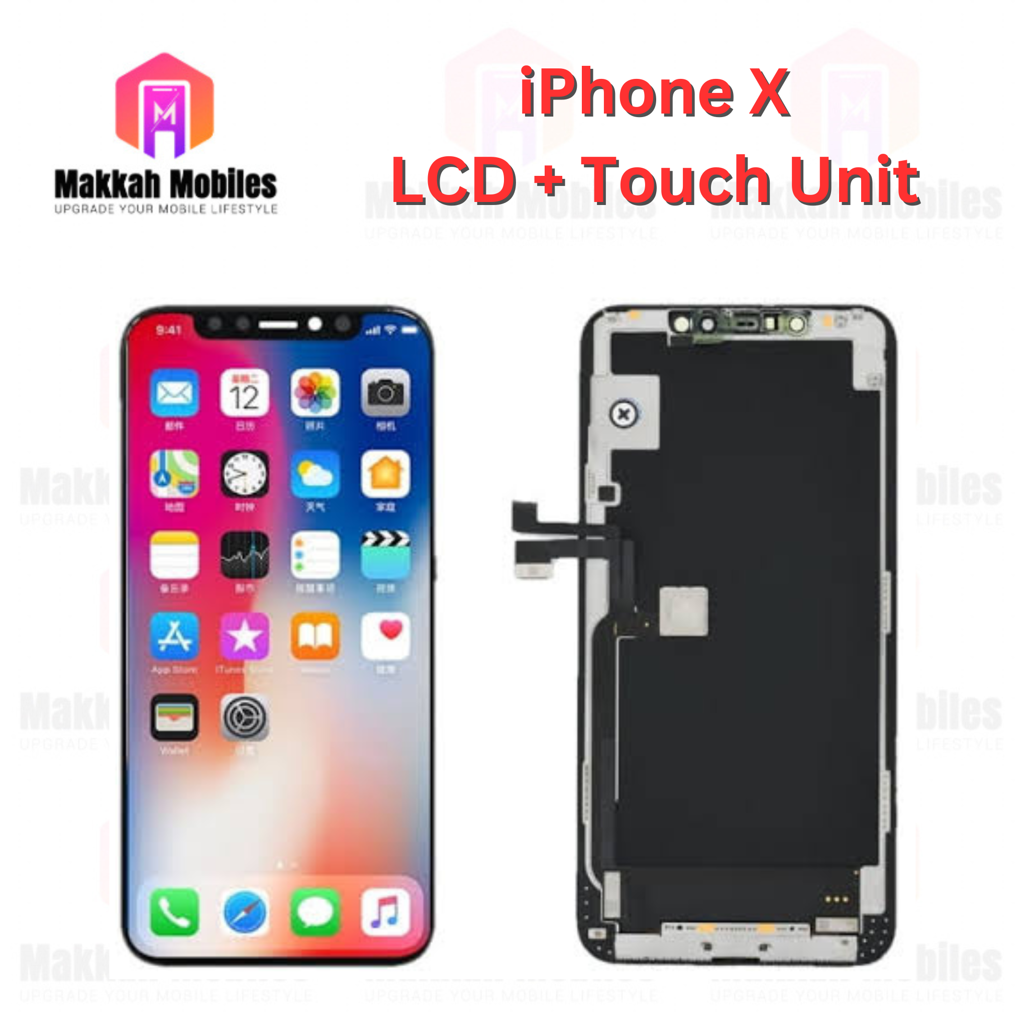 iPhone X LCD + Touch Complete Panel Unit Replacement