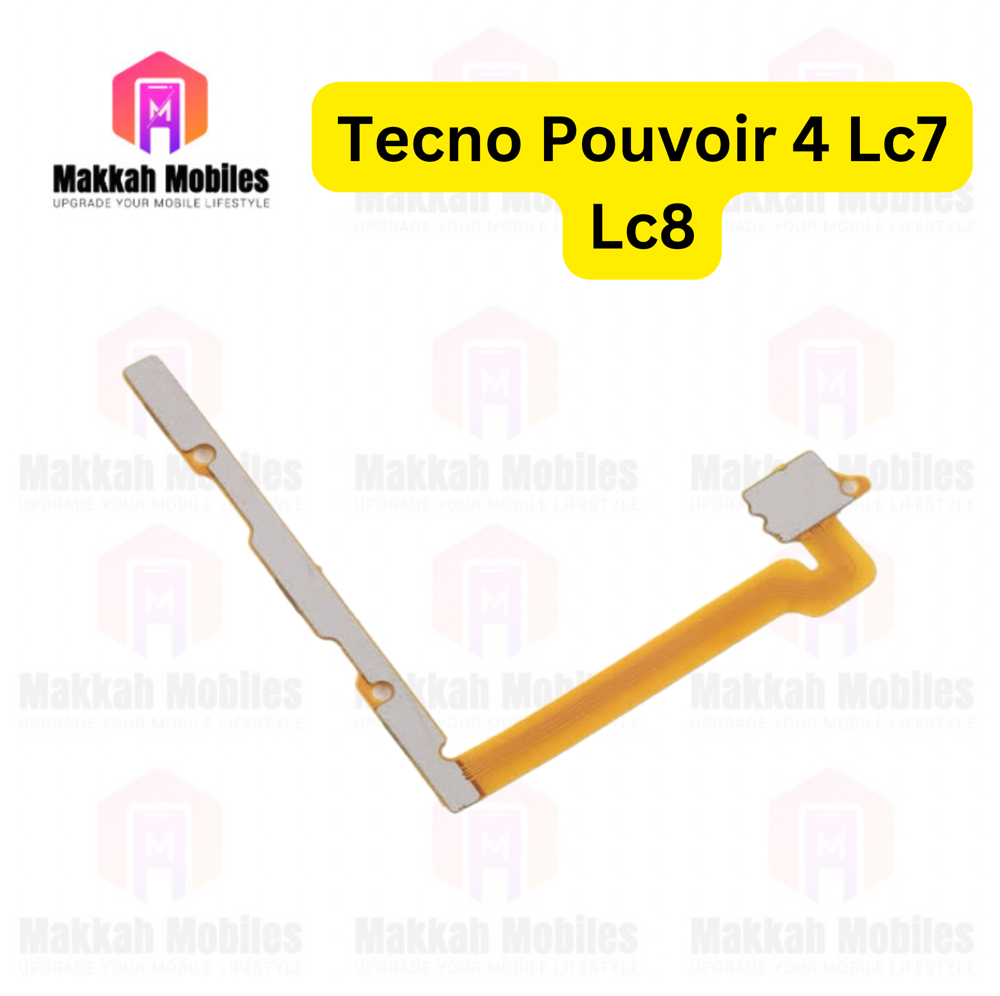 Tecno Pouvoir 4 lc7 lc8 Power Button On Off Strip Volume Flex