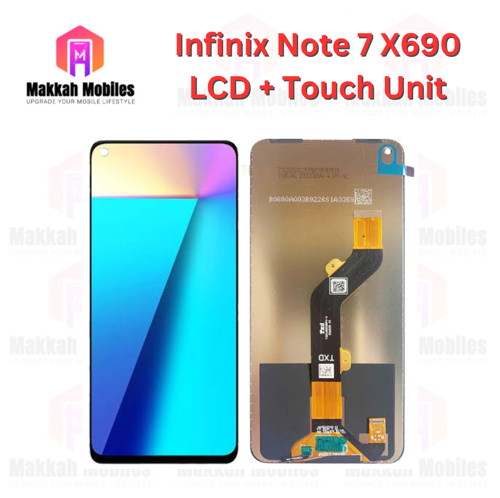 Infinix Note 7 X690 LCD + Touch Complete Panel Unit