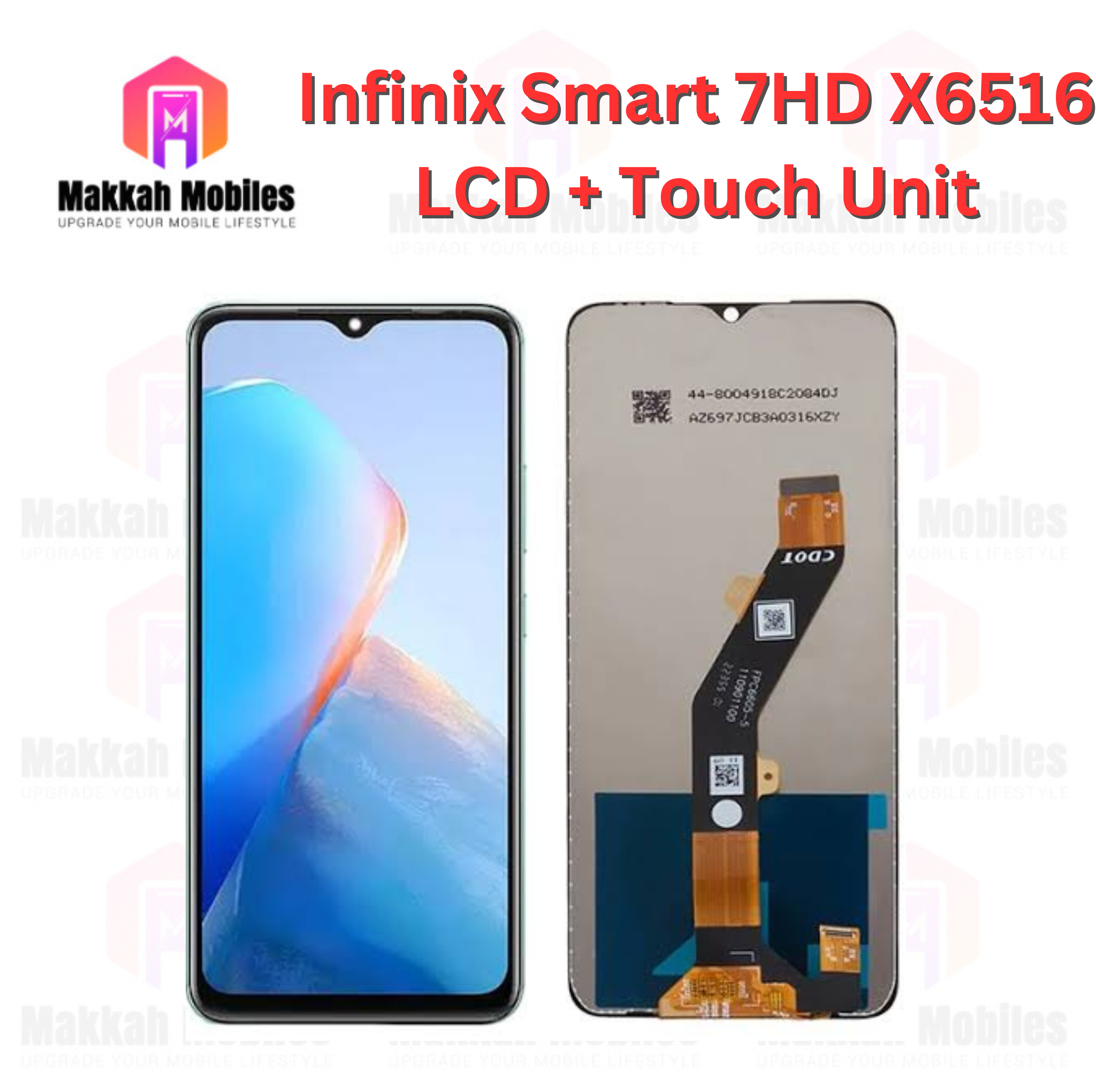 Infinix Smart 7 HD X6516 LCD + Touch Complete Panel Unit