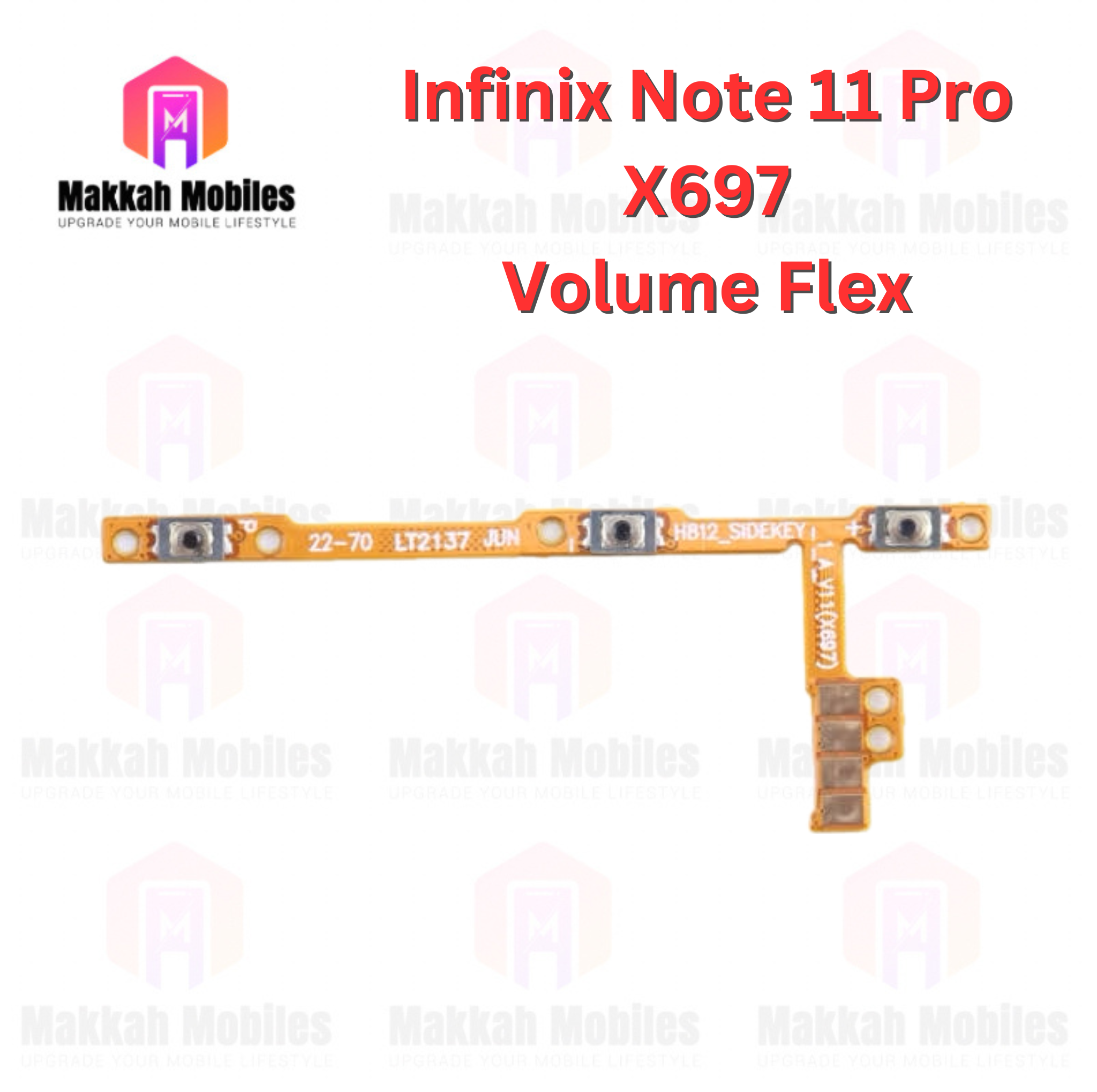 Infinix Note 11 Pro X697 Volume Button Flex Power On Off Strip Replacement