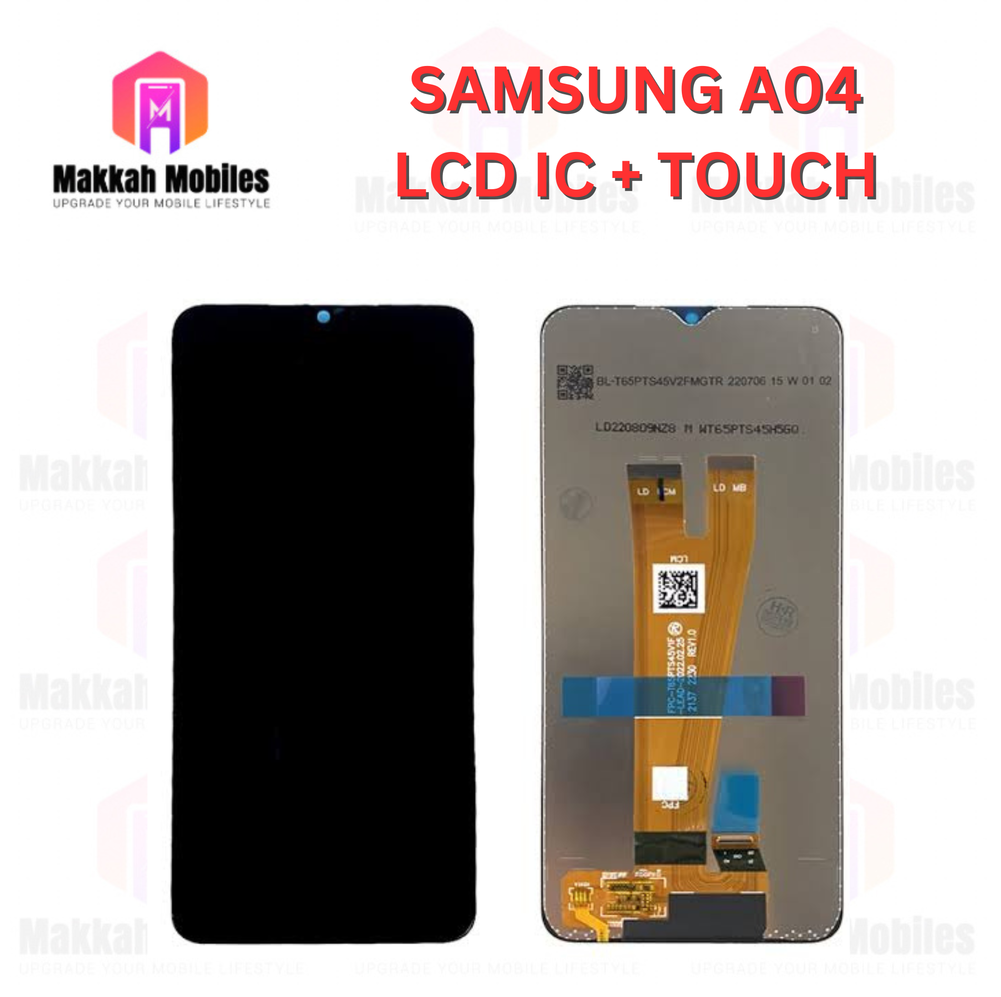 Samsung A04 LCD Display + Touch Complete Panel Unit