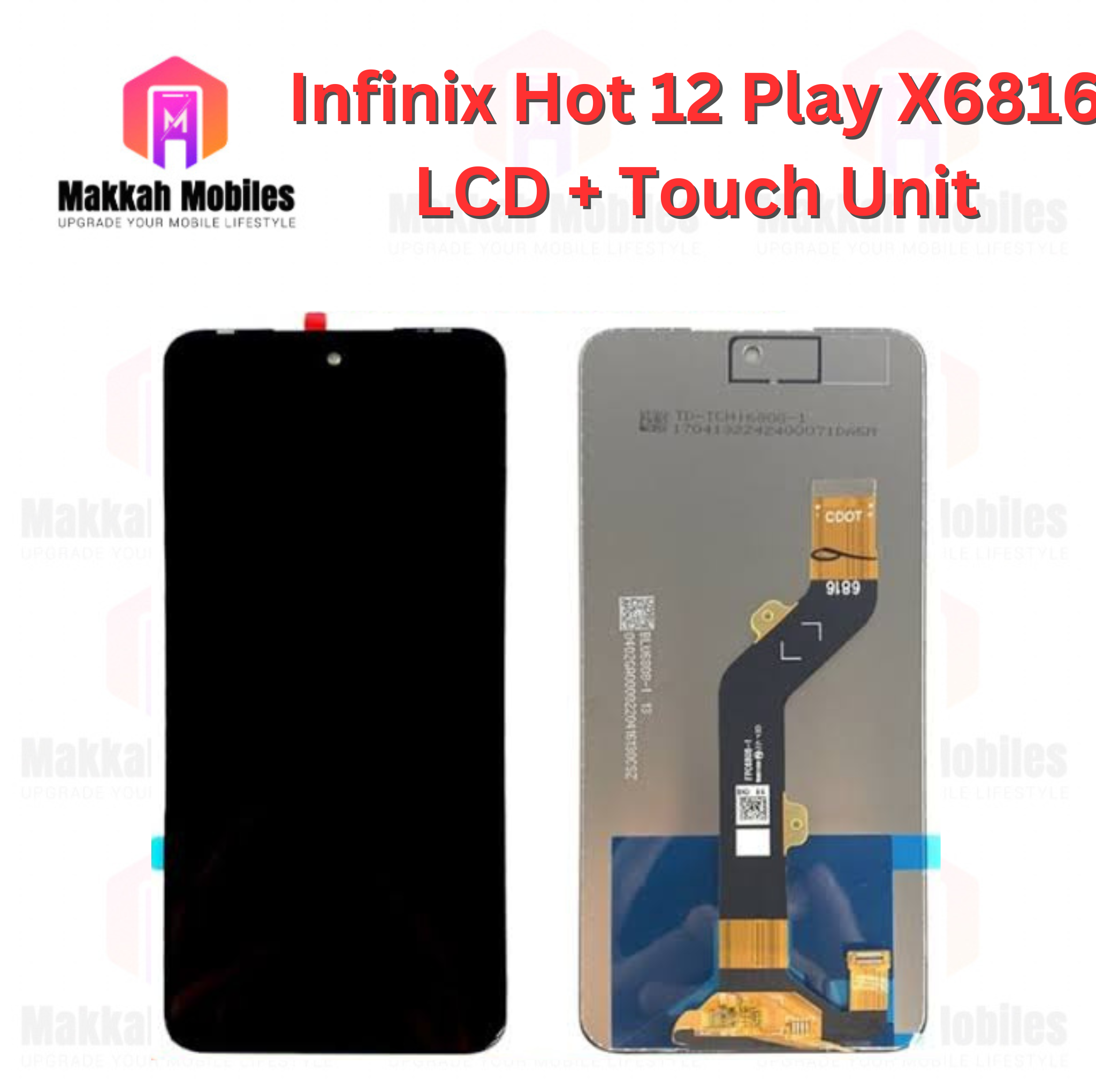 Infinix Hot 12 Play X6816 LCD + Touch Complete Panel Unit