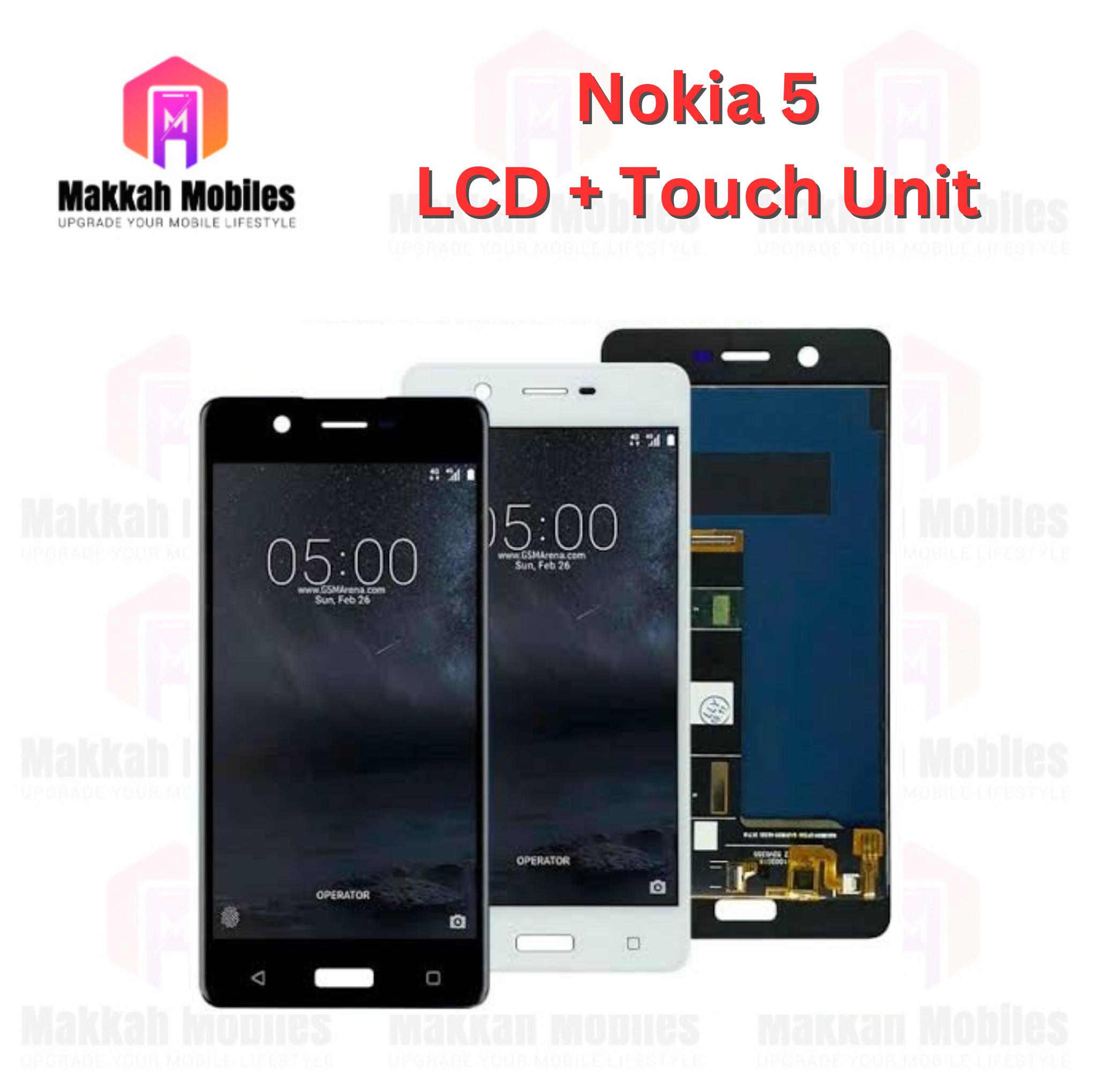 Nokia 5 LCD + Touch Complete Panel Unit