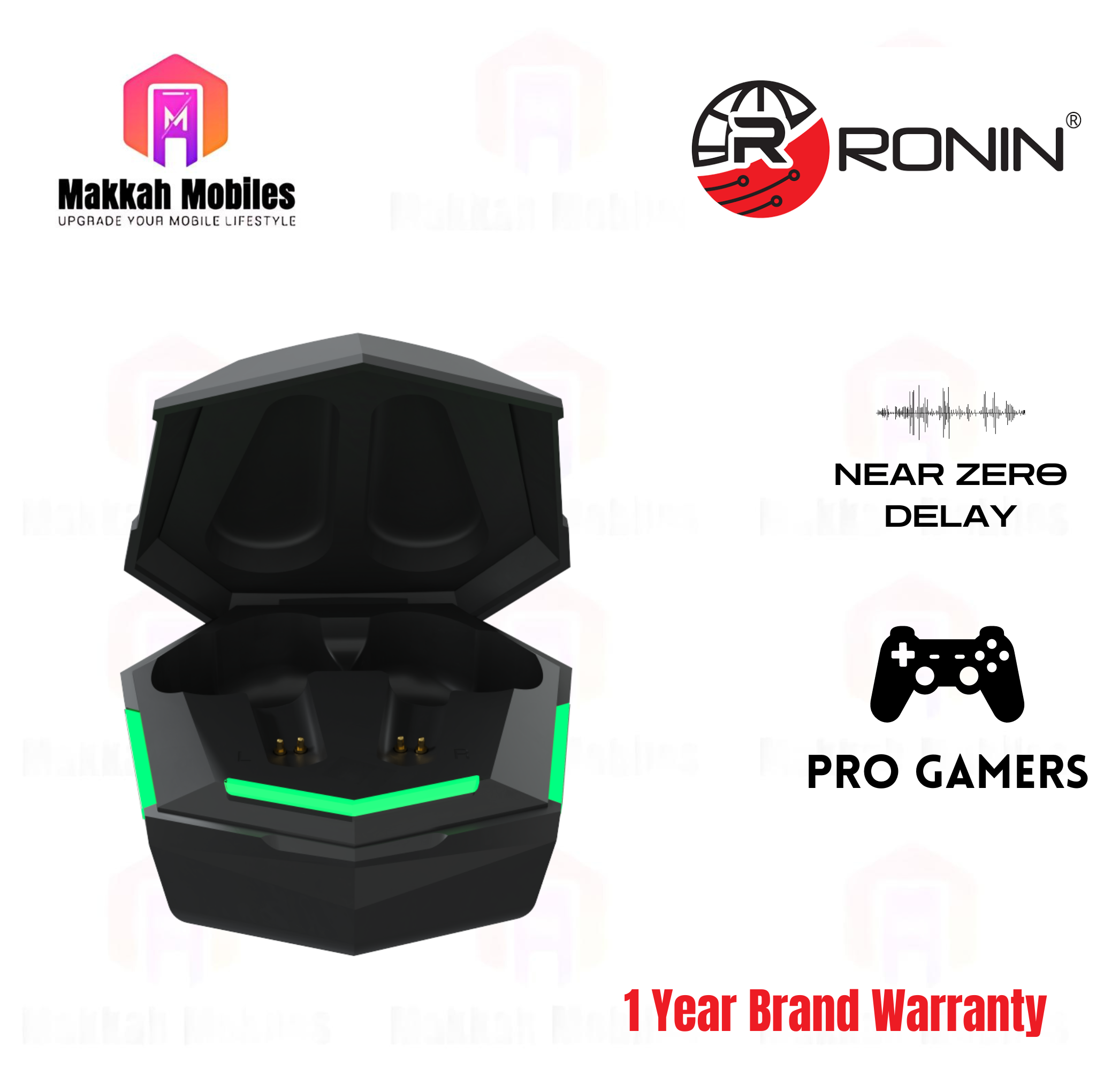 R-860 Ronin Gaming & Music Bluetooth Earpods Near Zero Delay Pro Gamerz