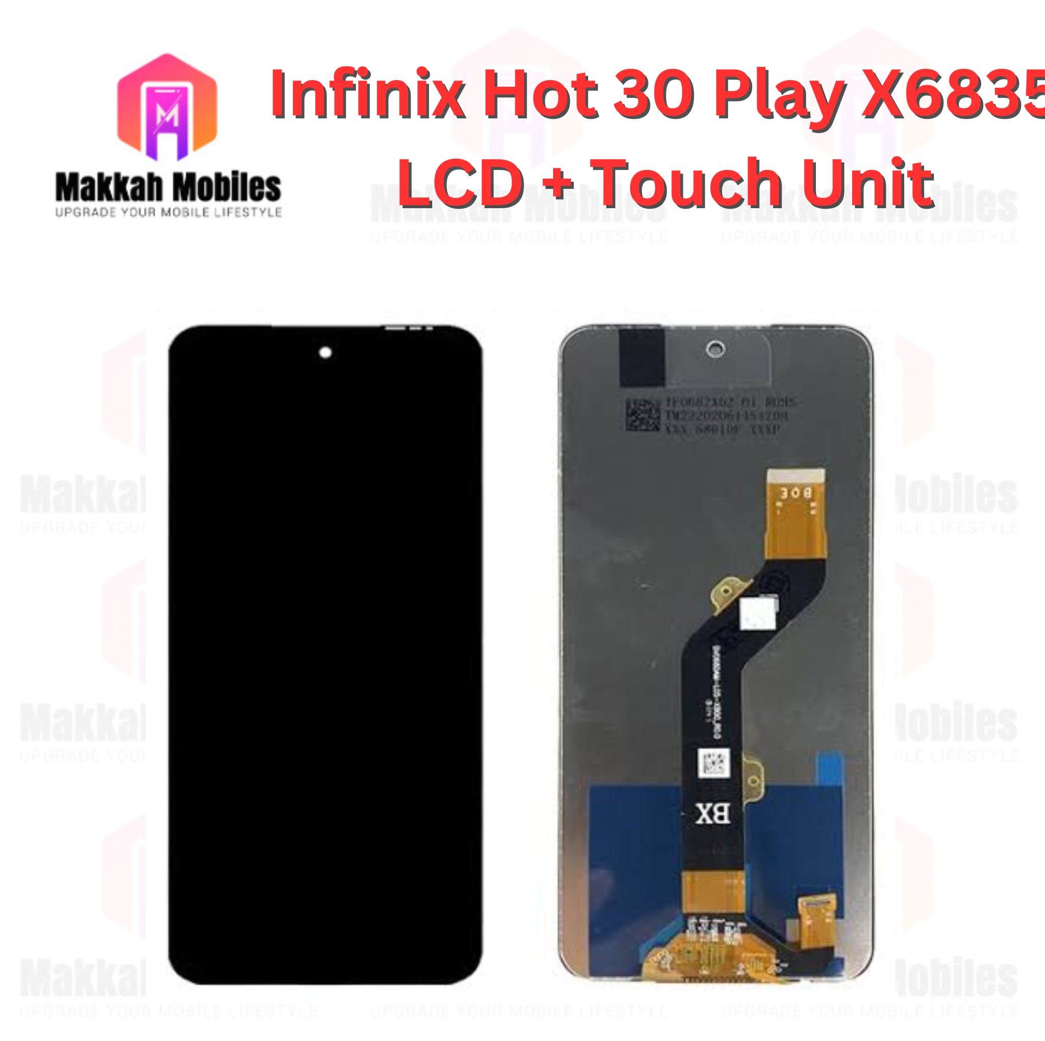 Infinix Hot 30 Play X6835 LCD + Touch Complete Panel Unit