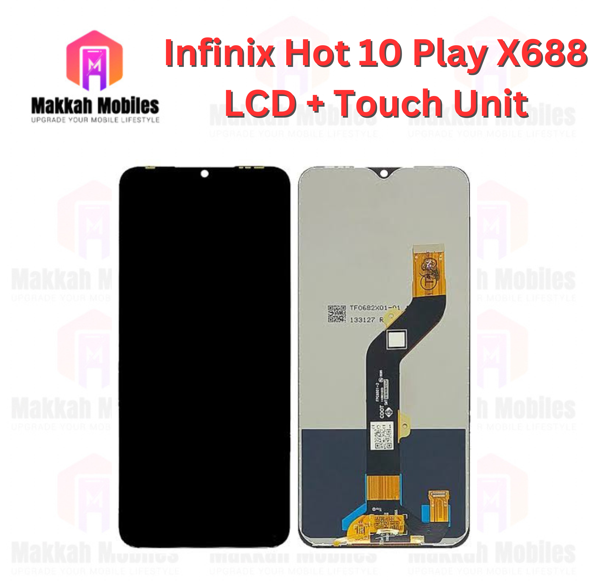 Infinix Hot 10 Play LCD + Touch Complete Panel Unit Replacement