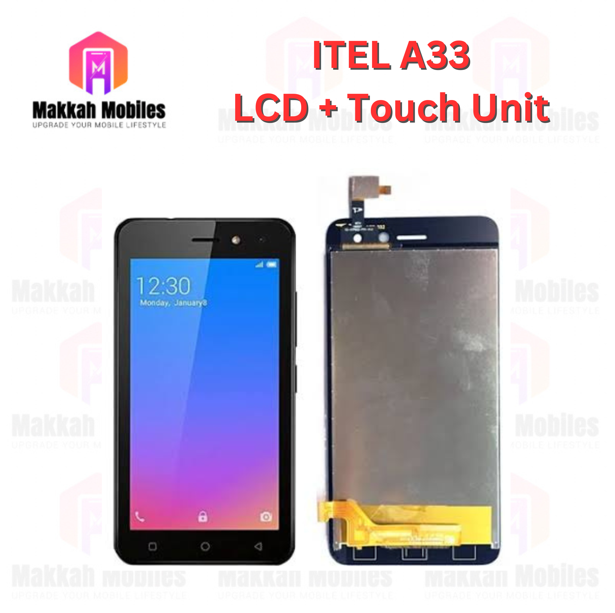 Itel A33 LCD + Touch Complete Panel Unit