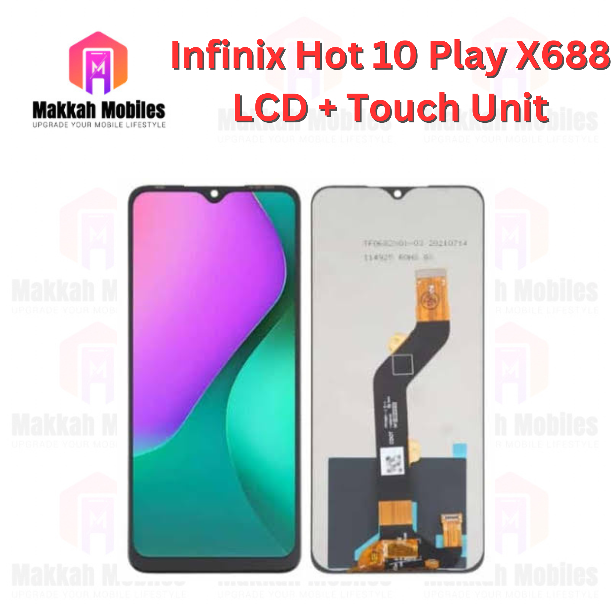 Infinix Hot 10 Play LCD + Touch Complete Panel Unit Replacement