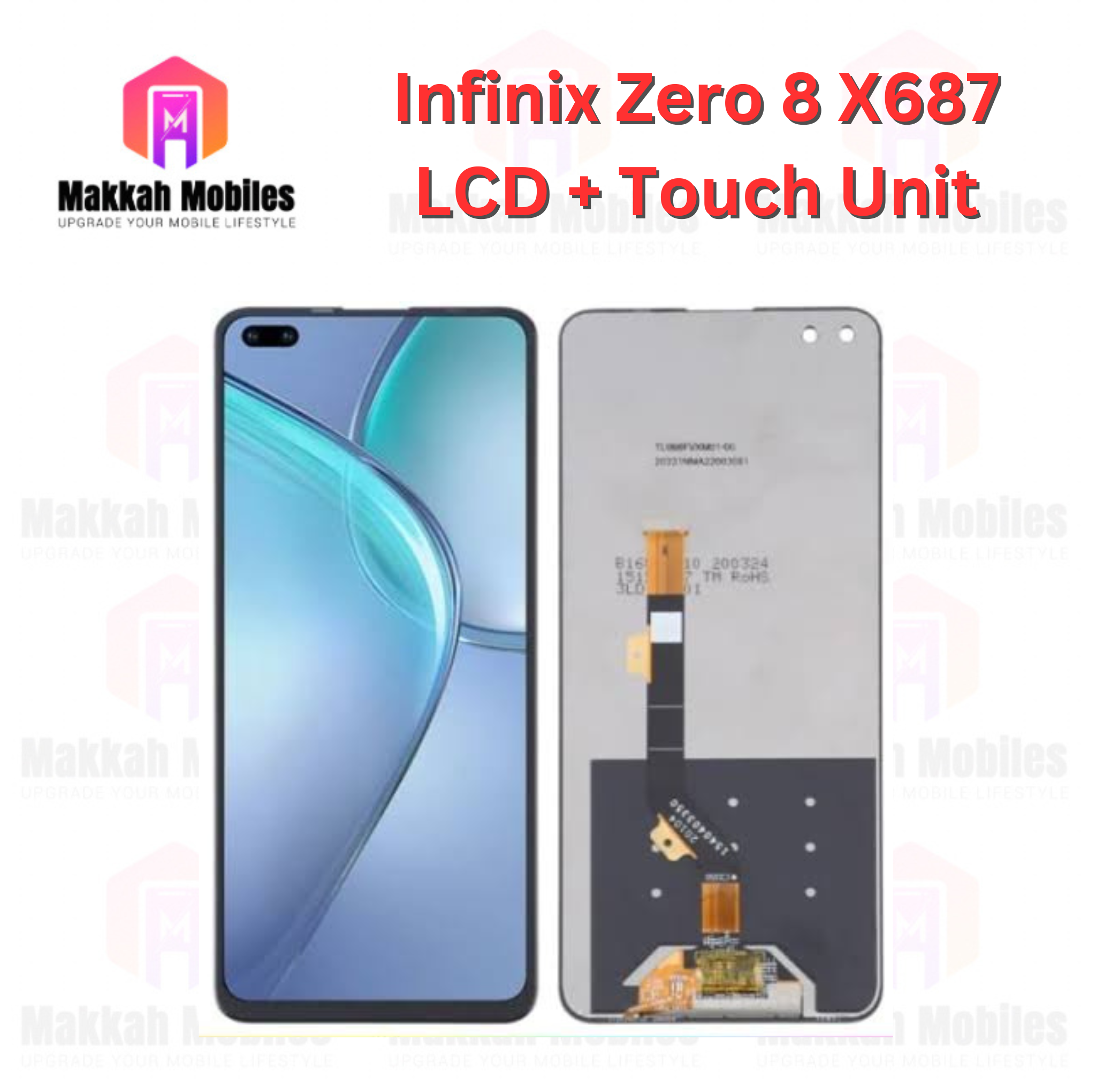 Infinix Zero 8 X687 LCD + Touch Complete Panel Unit