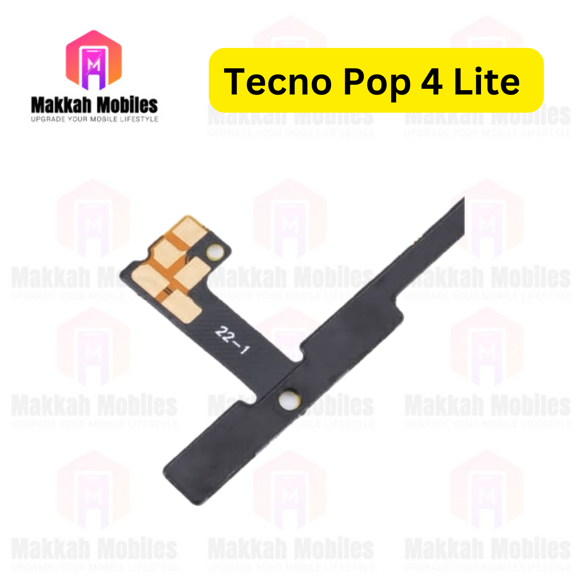 Tecno Pop 4 Lite Power Button On Off Strip Volume Flex