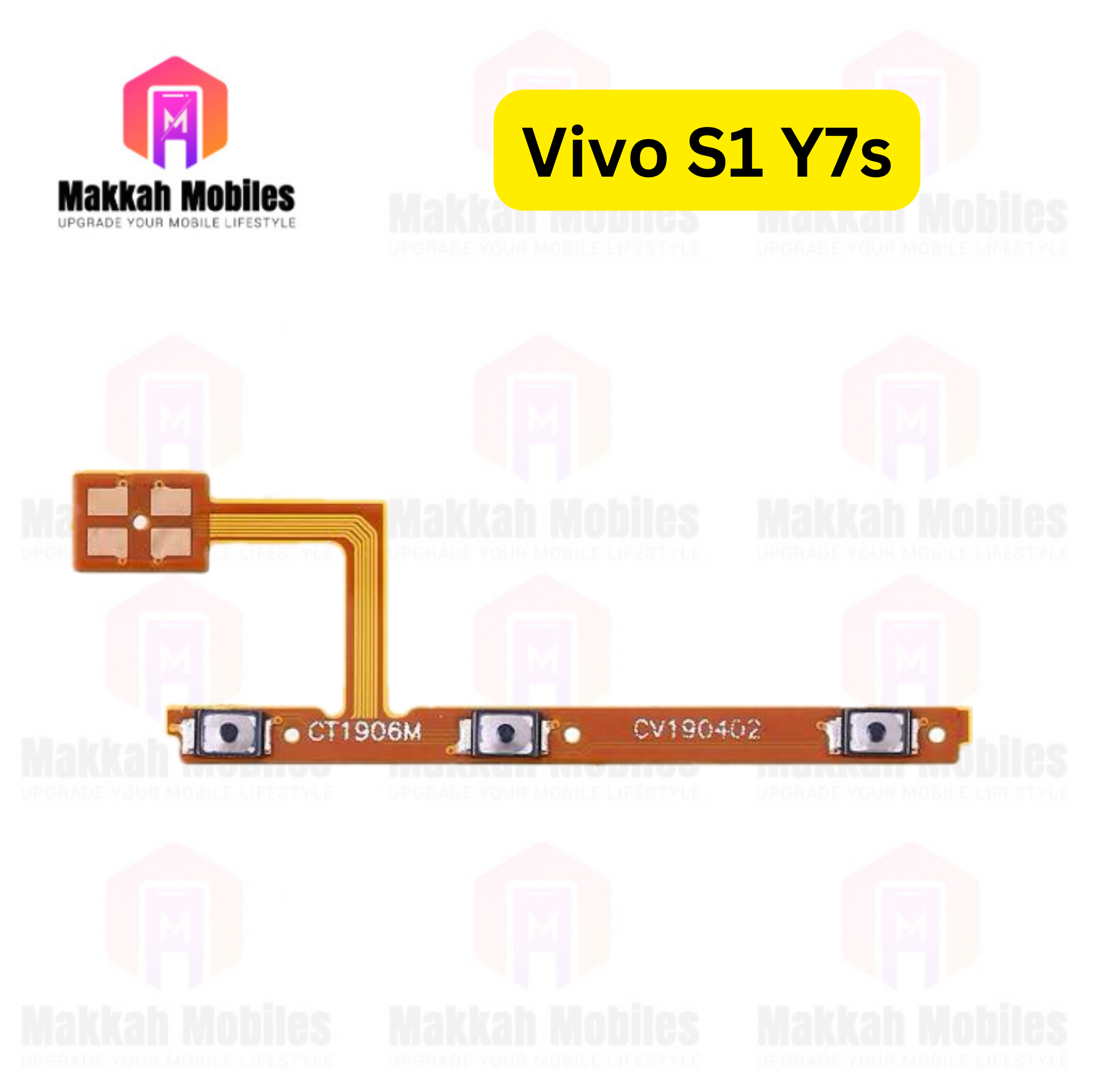 Vivo S1 Y7s Power Button On Off Strip Volume Button Flex