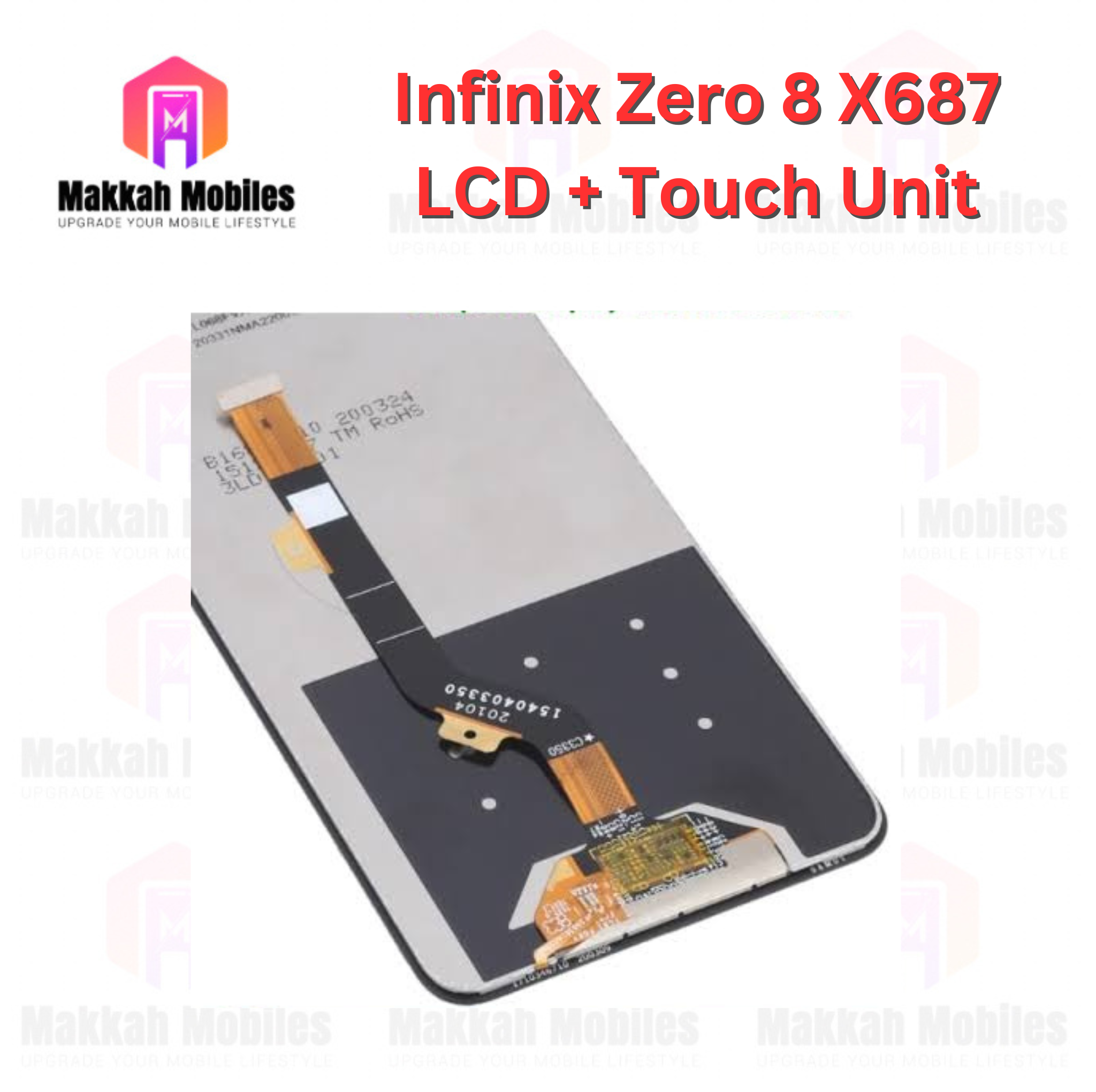 Infinix Zero 8 X687 LCD + Touch Complete Panel Unit