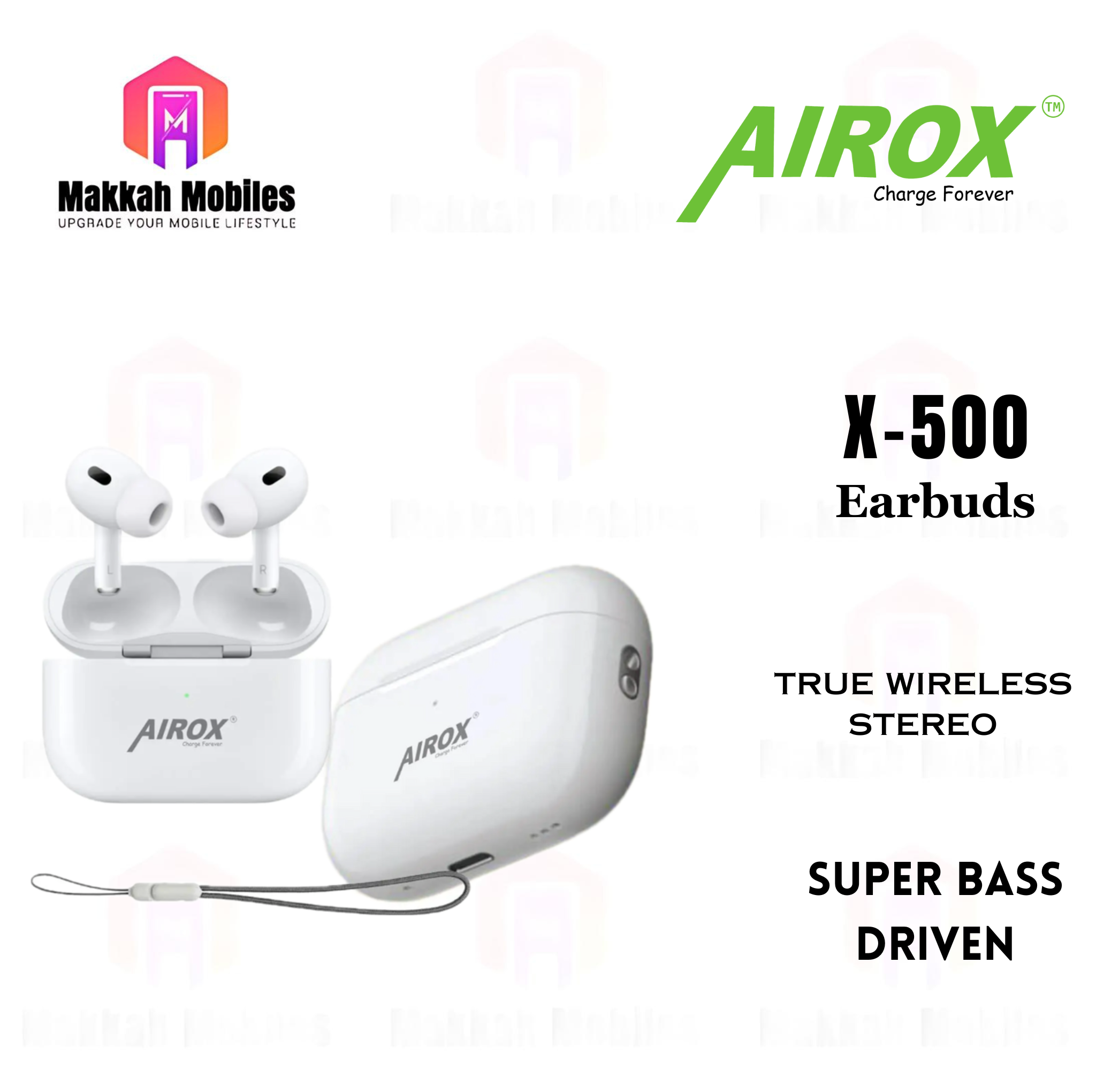 Airox X-500 True Wireless Super Bass Driven Earbuds