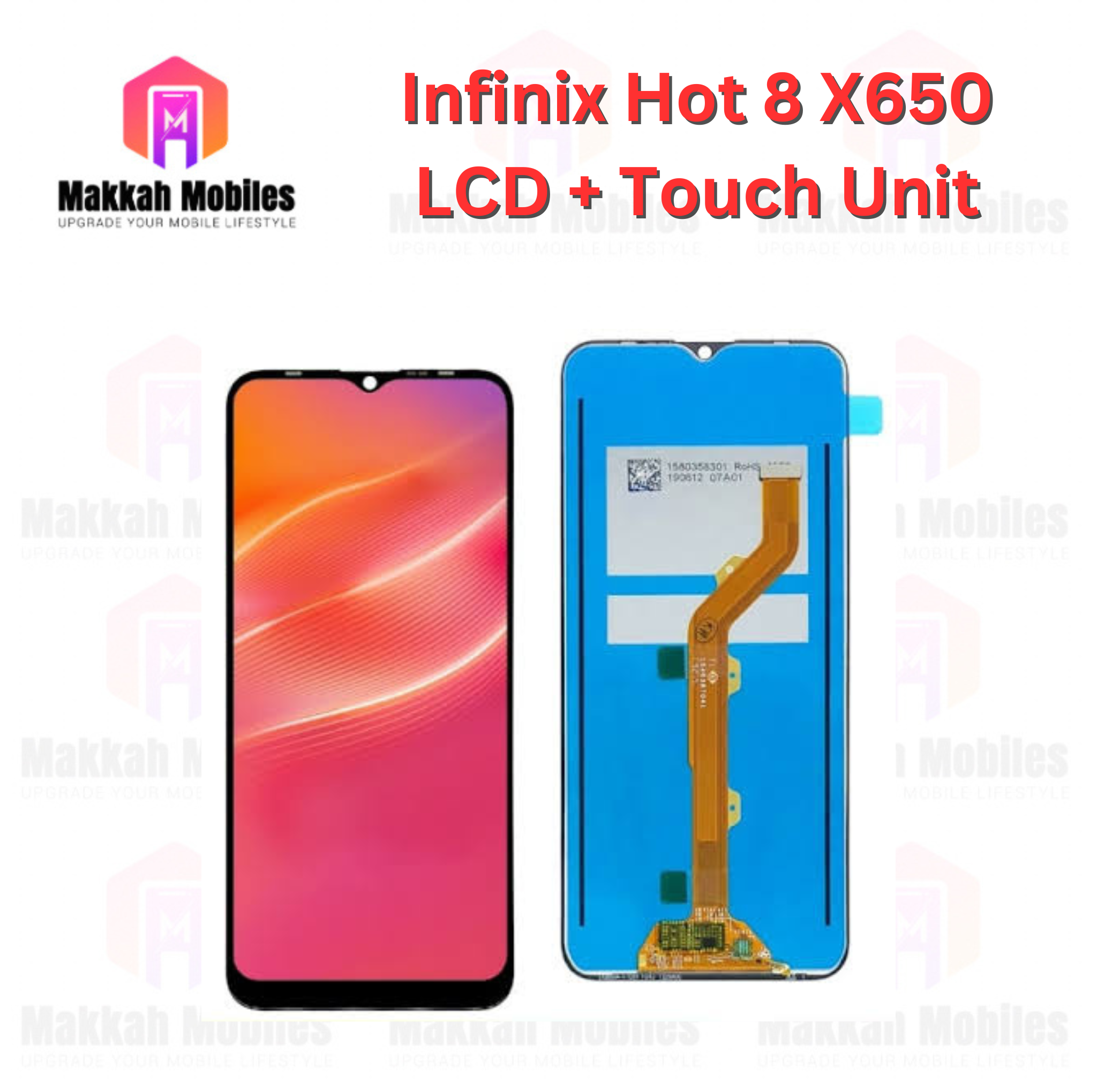 Infinix Hot 8 X650 LCD + Touch Complete Panel Unit