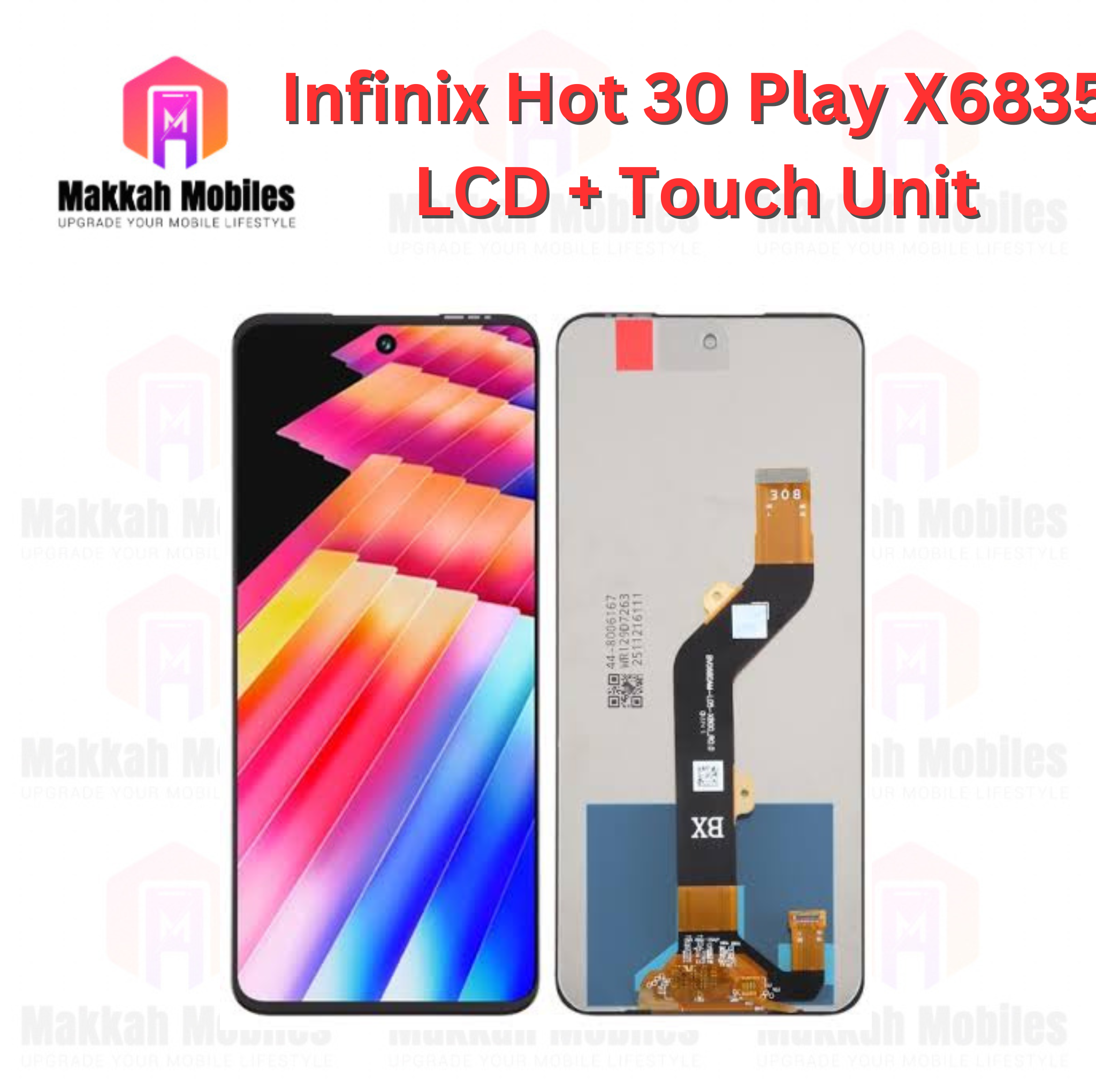 Infinix Hot 30 Play X6835 LCD + Touch Complete Panel Unit