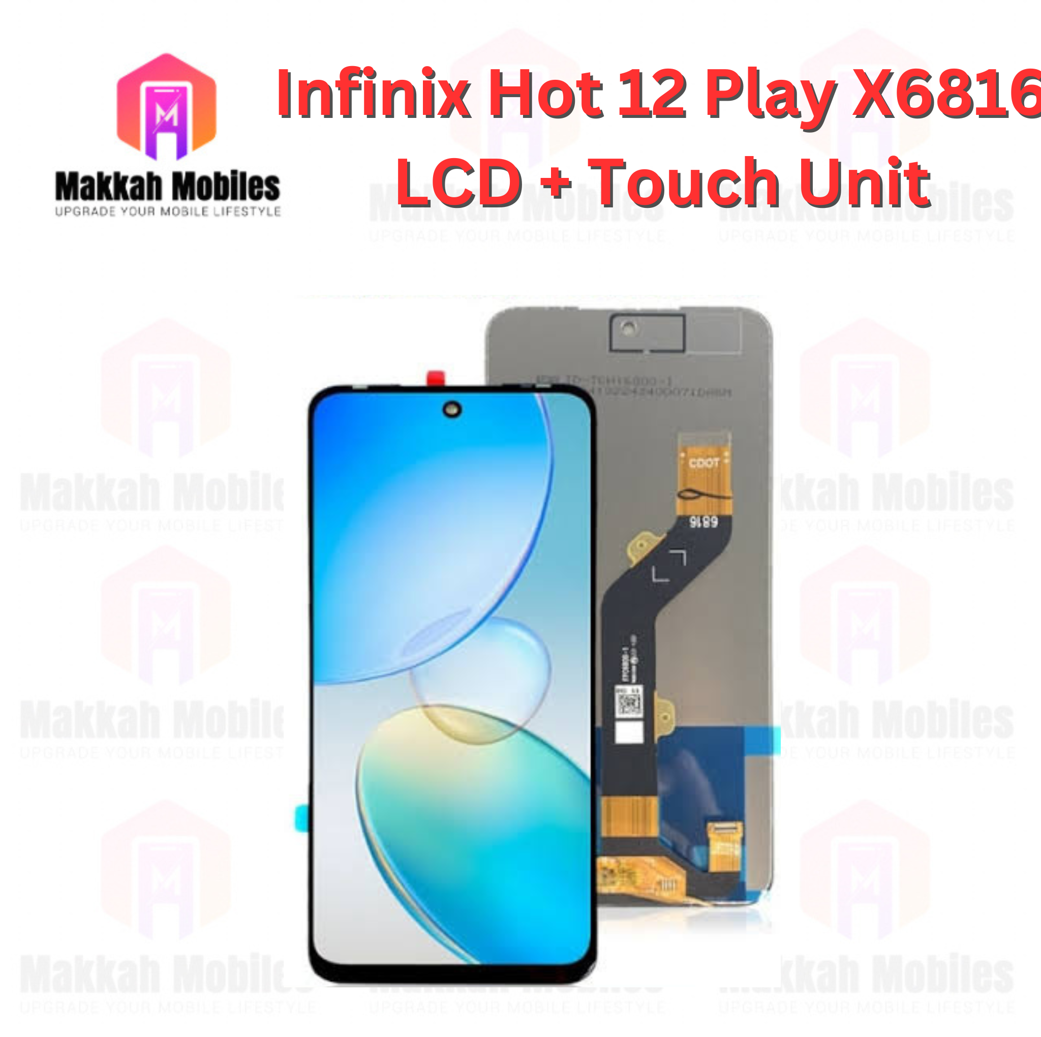 Infinix Hot 12 Play X6816 LCD + Touch Complete Panel Unit