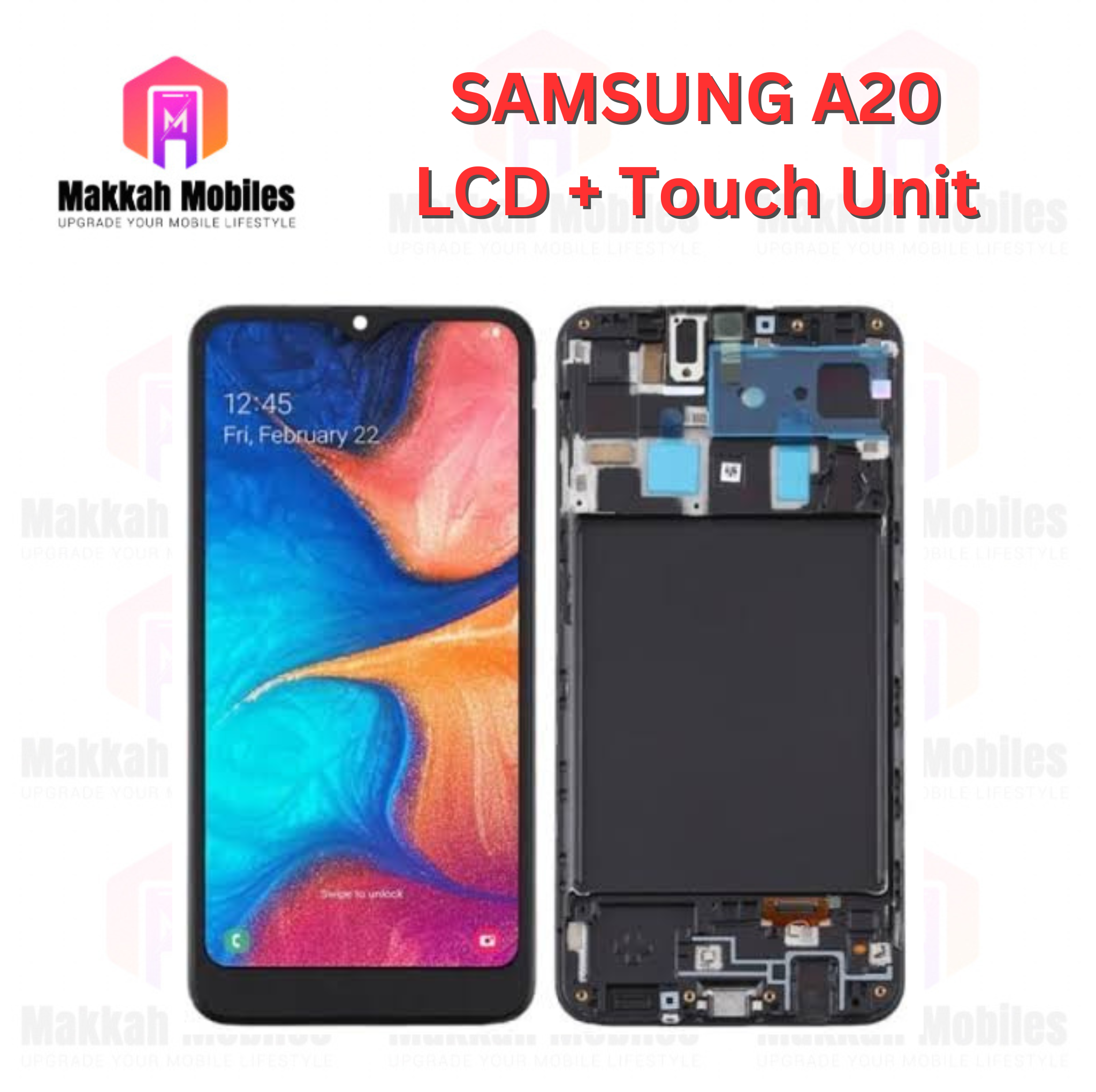 Samsung A20 LCD + Touch Complete Panel Unit