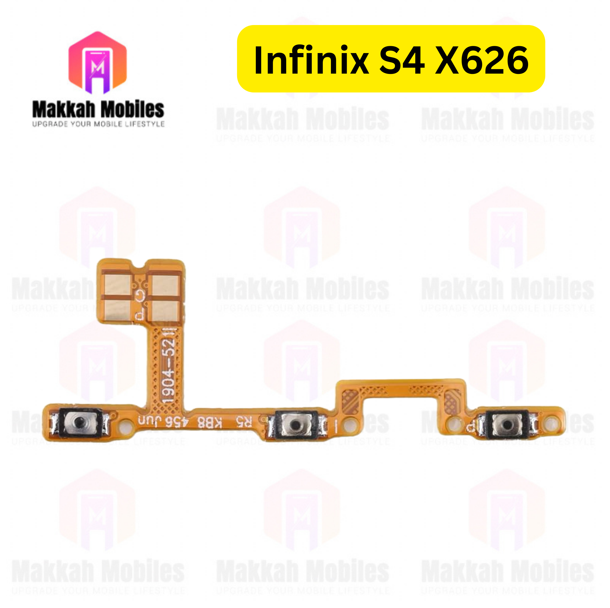 Infinix S4 X626 Power Button On Off Strip Volume Button Flex