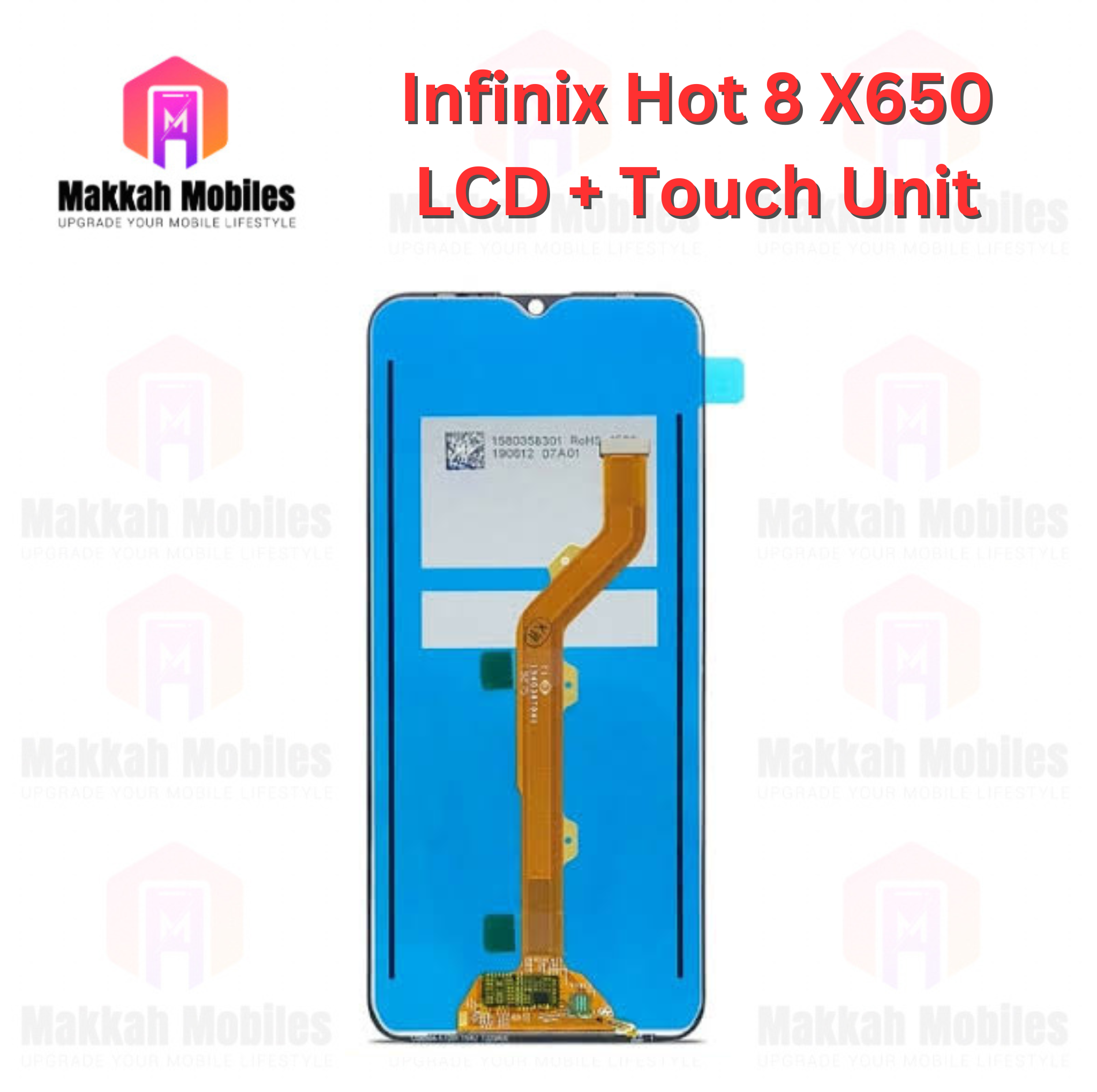 Infinix Hot 8 X650 LCD + Touch Complete Panel Unit