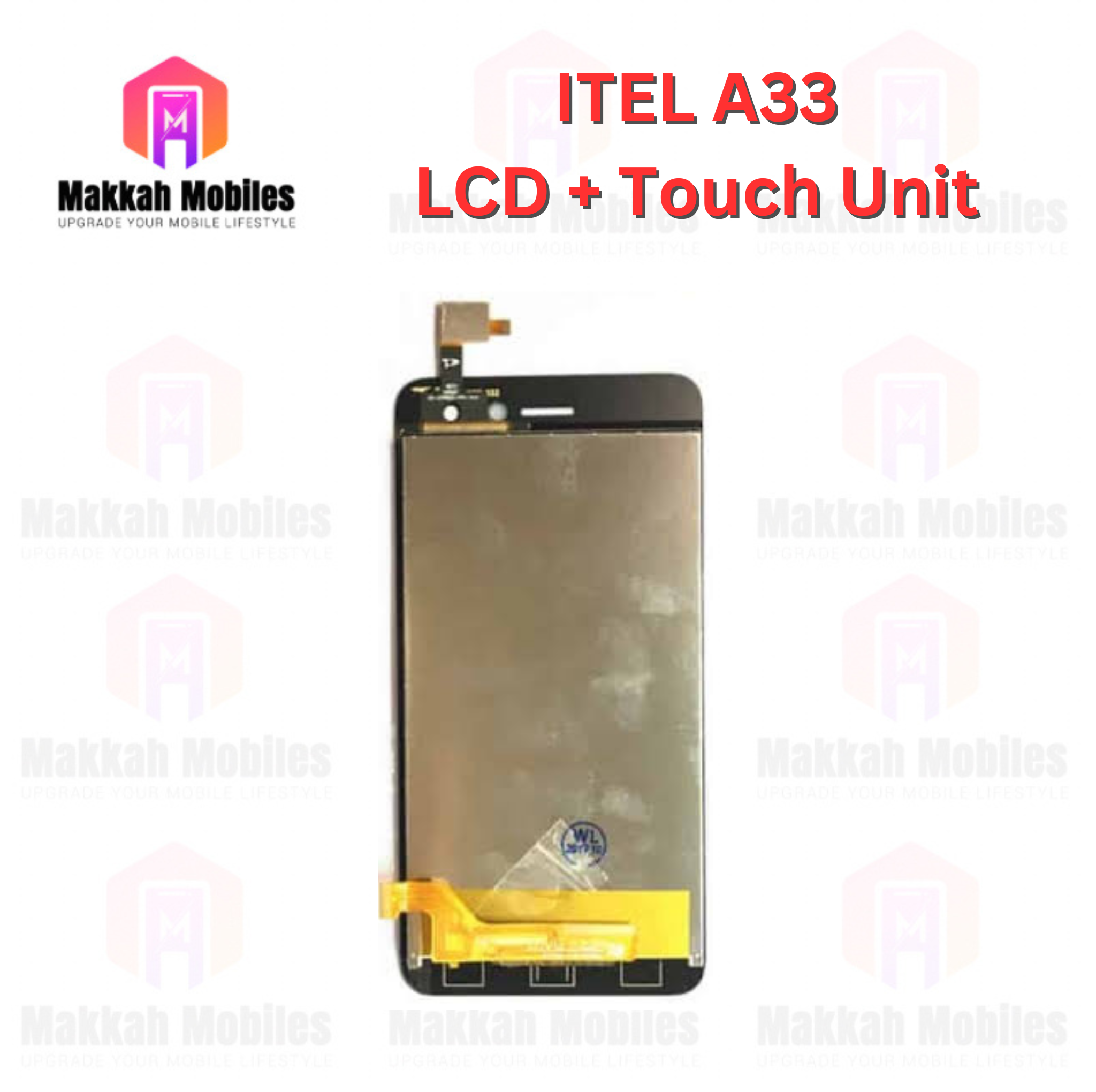 Itel A33 LCD + Touch Complete Panel Unit