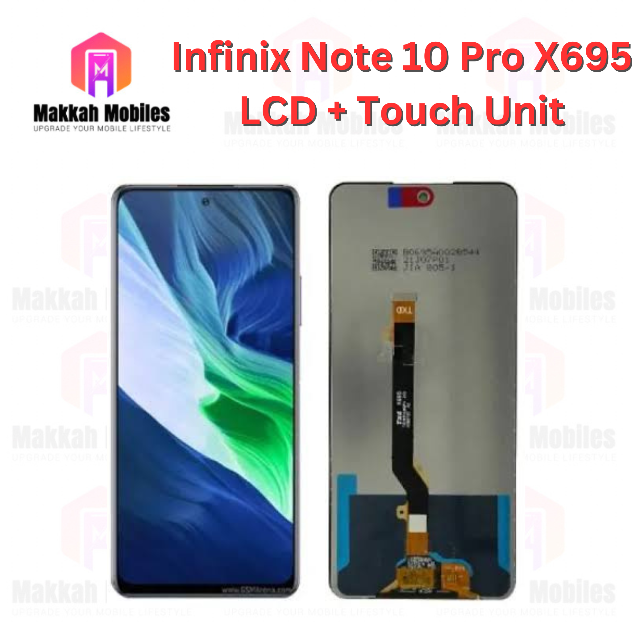 Infinix Note 10 Pro X695 LCD + Touch Complete Panel Unit