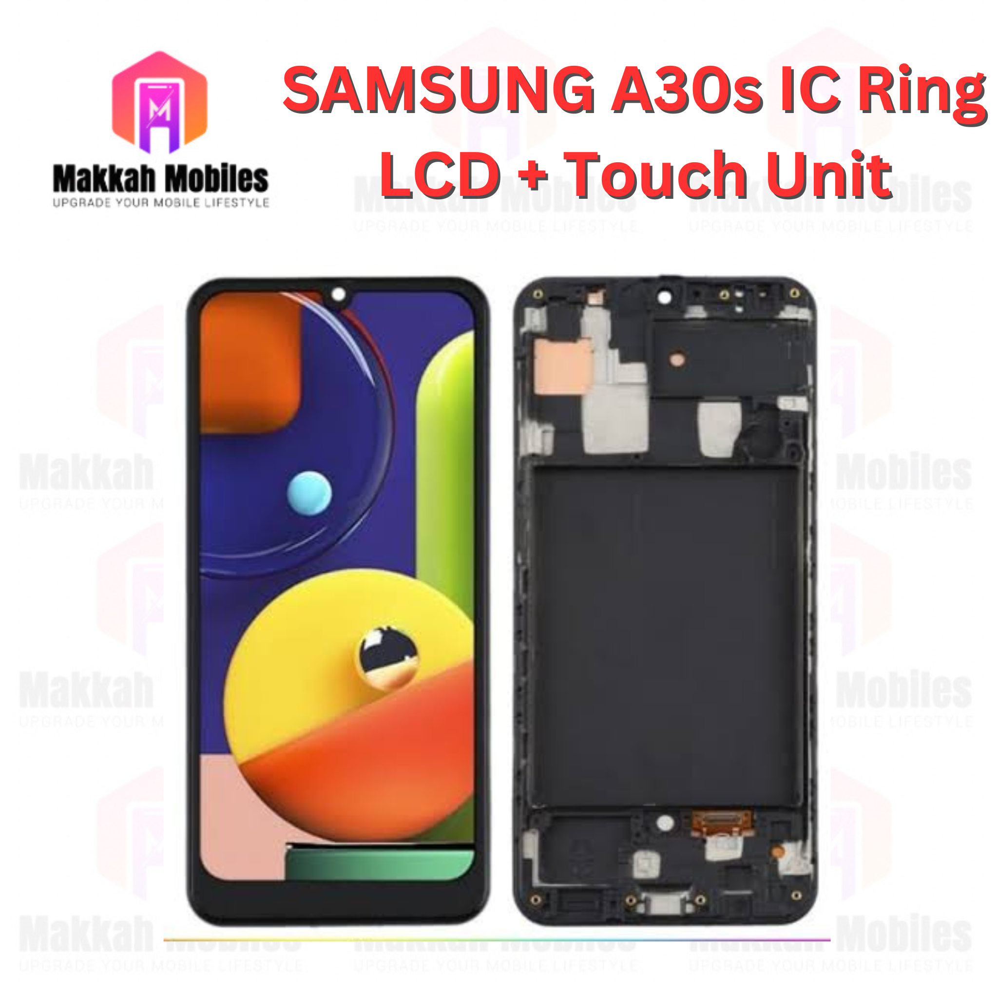 Samsung A30s IC Ring Genuine Quality LCD + Touch Complete Panel Unit