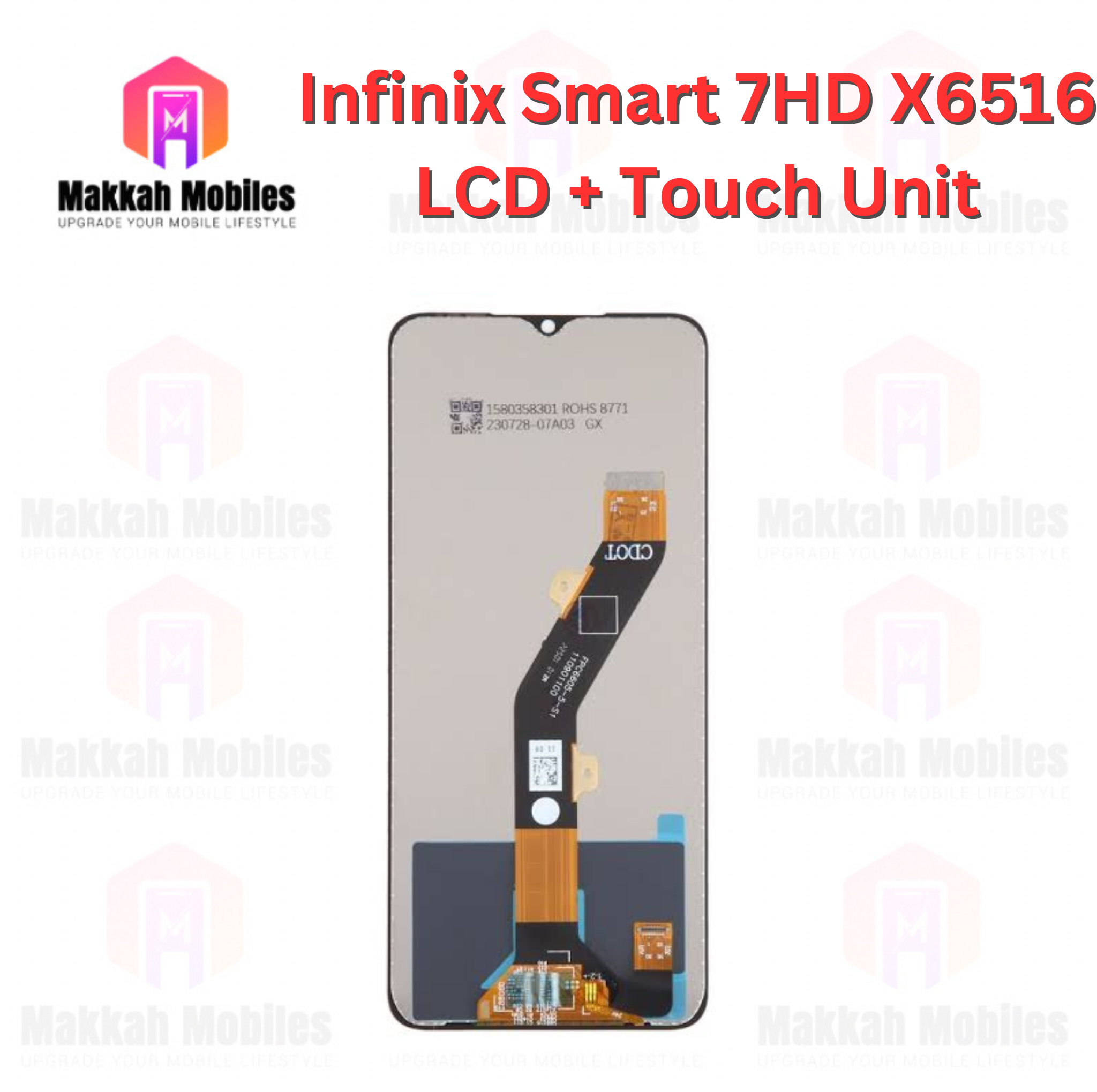 Infinix Smart 7 HD X6516 LCD + Touch Complete Panel Unit