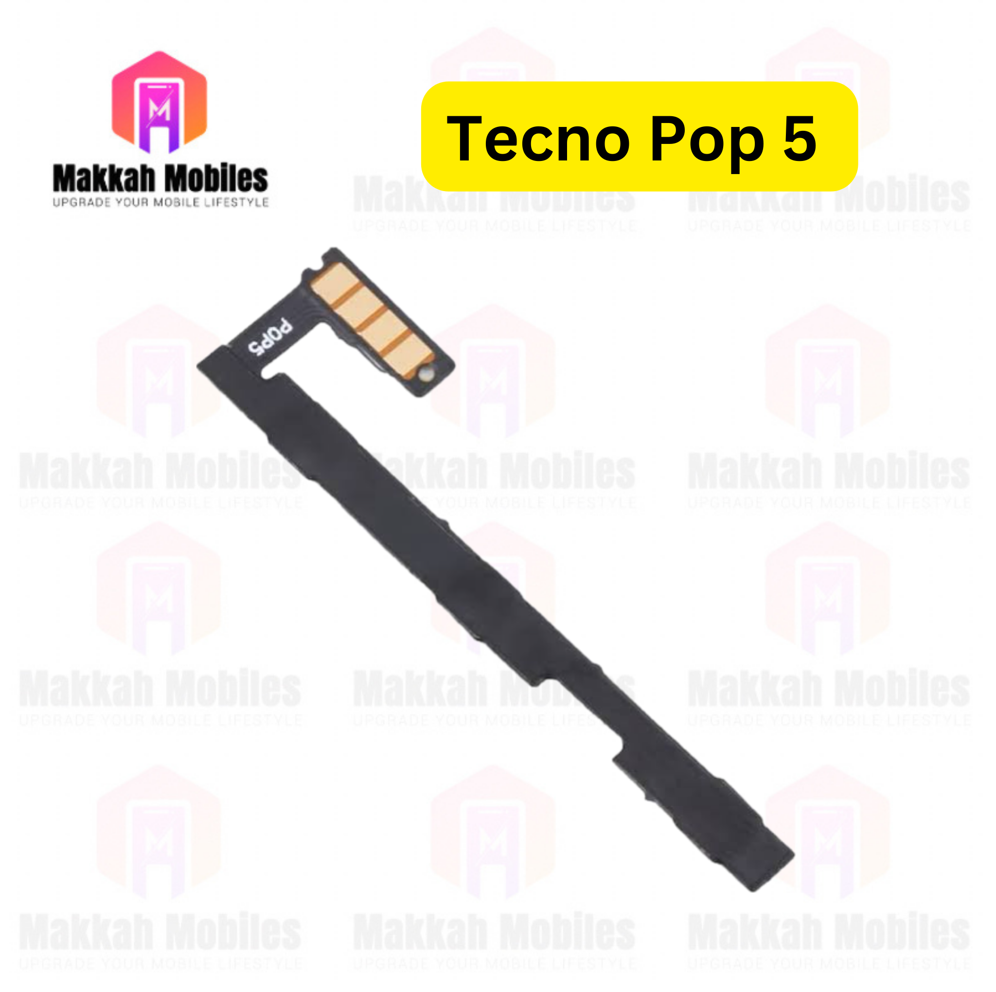 Tecno Pop 5 Power On Off Button Strip Volume Button Flex