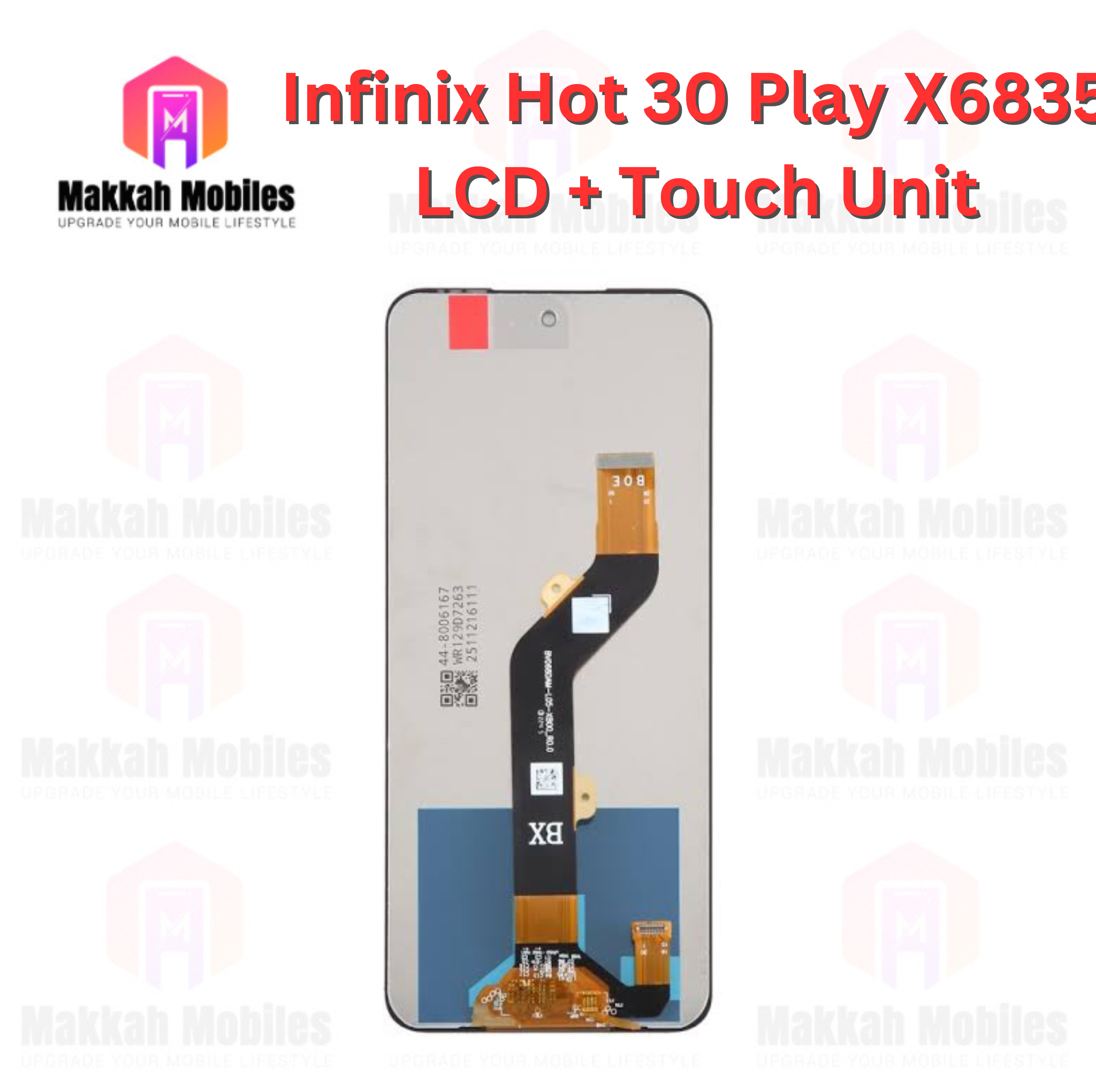 Infinix Hot 30 Play X6835 LCD + Touch Complete Panel Unit