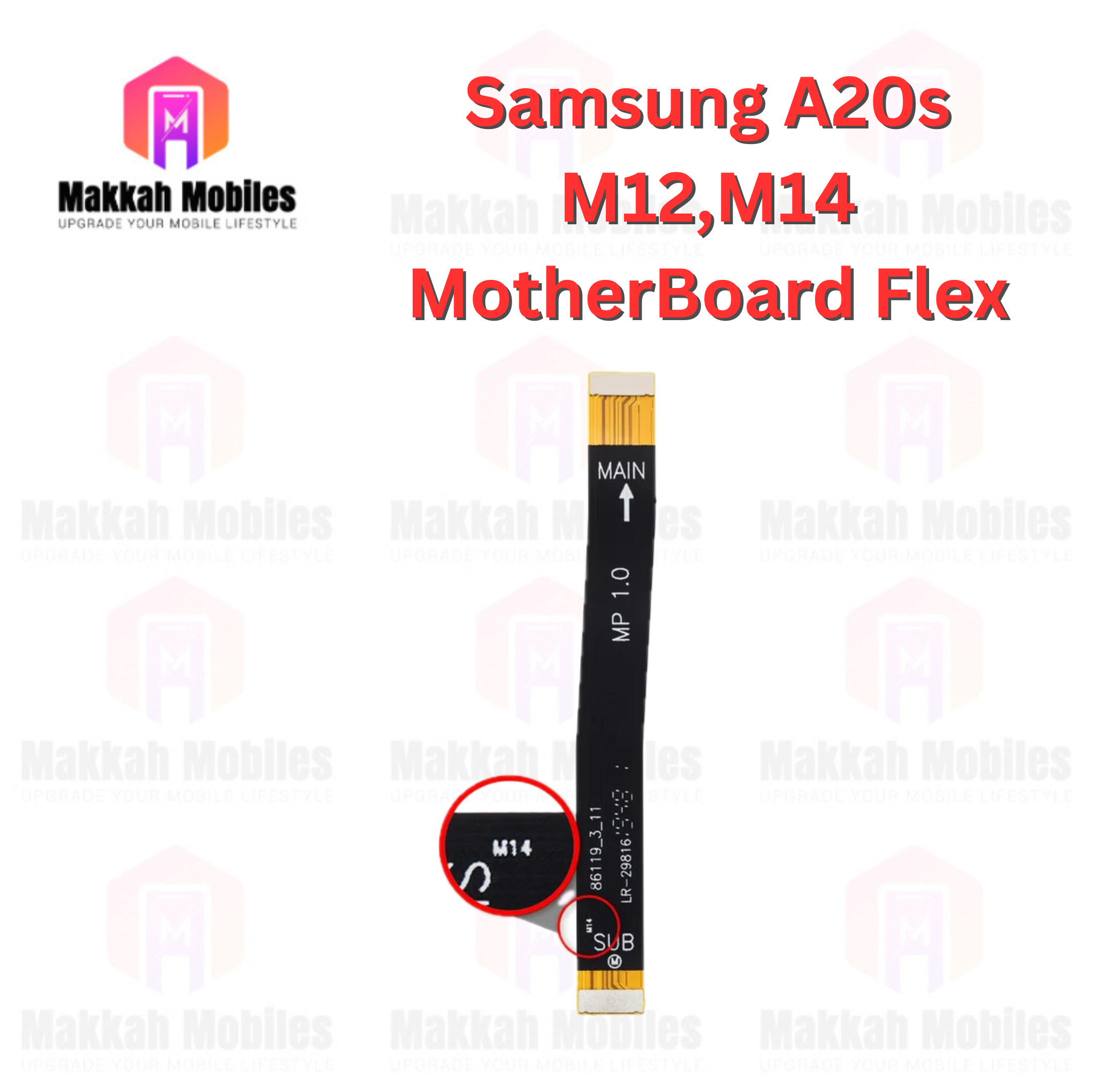 Samsung A20s M12 M14 Motherboard Connector Flex Display Connector Strip